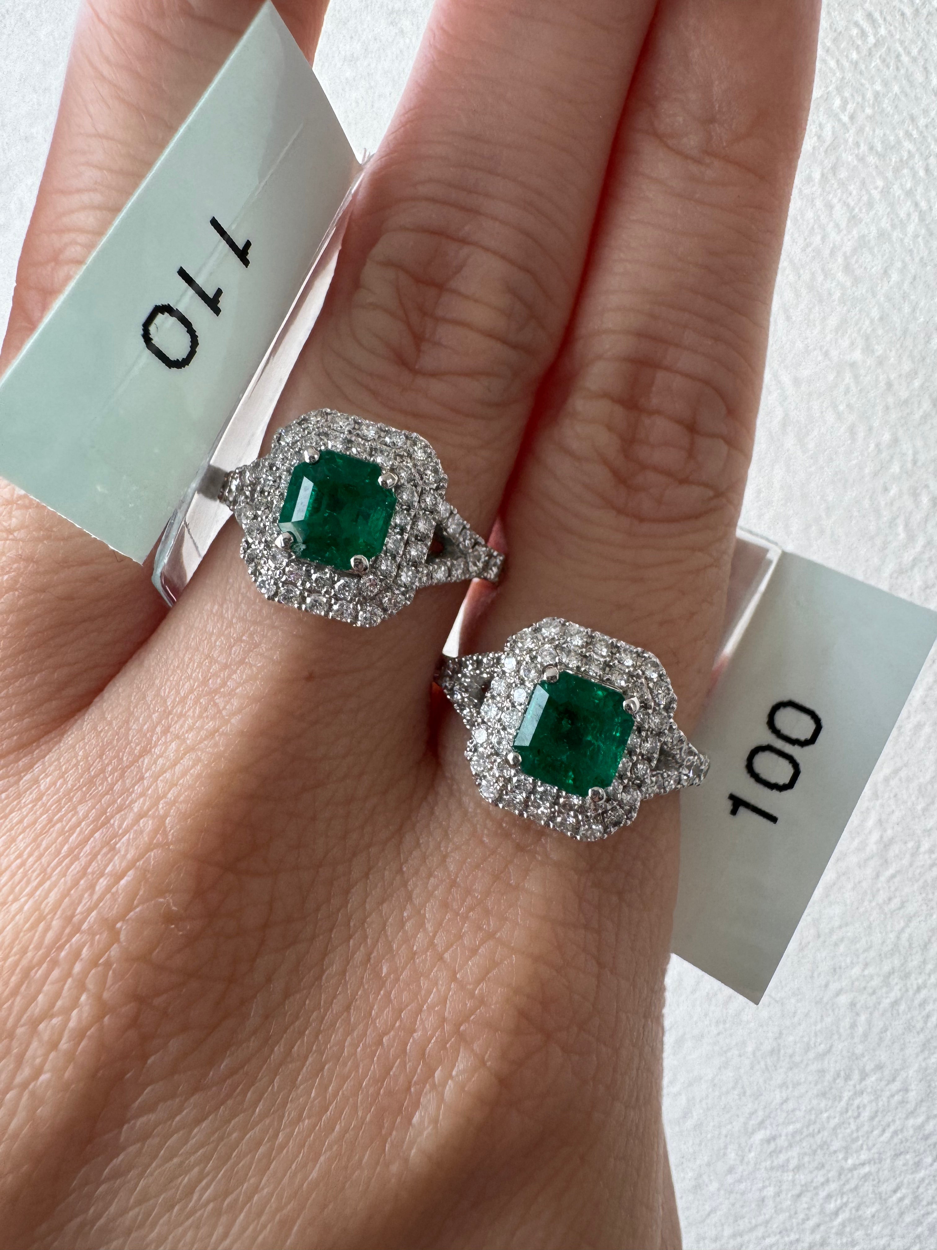 5［一点物］リング エメラルド 1ct SQ PT