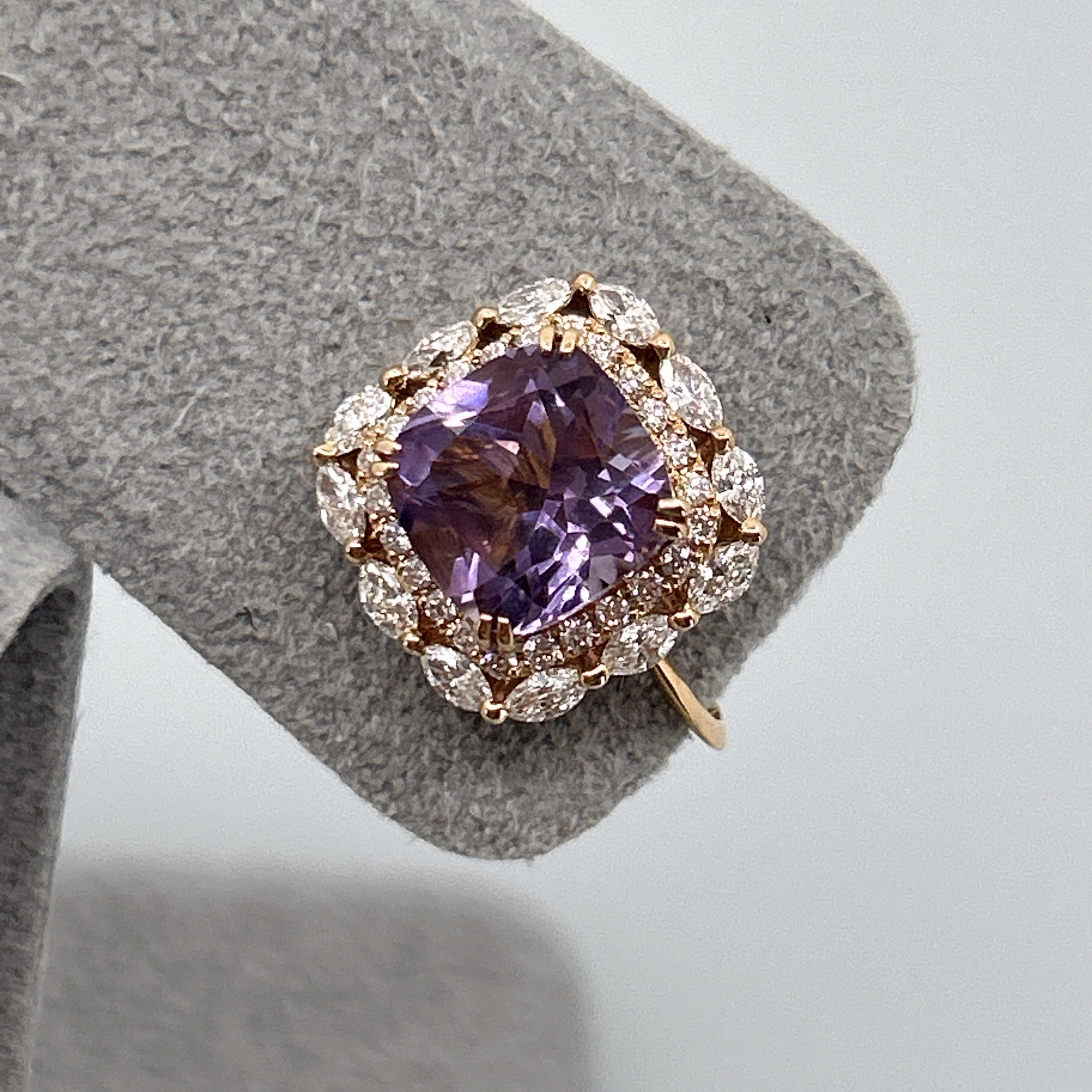 ［マドンナリリー］ピアス ライトアメジスト/グリーンアメジスト/タンザナイト