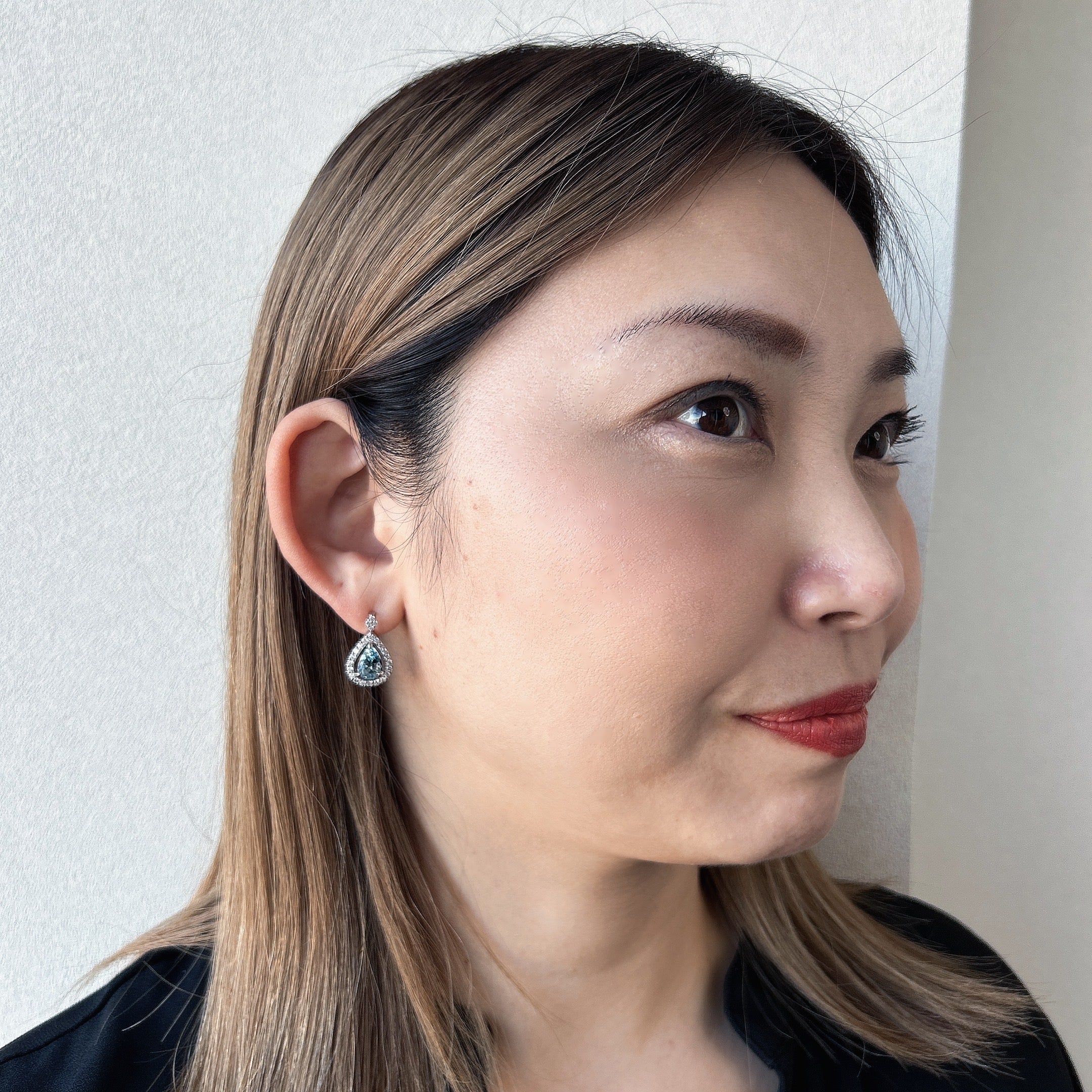 379-ミアージュ アクアマリン AQ 1.1ct前後×2 PS PT ピアス｜AYAKO SAKURAI（櫻井 彩子（サクライ アヤコ））公式通販サイト