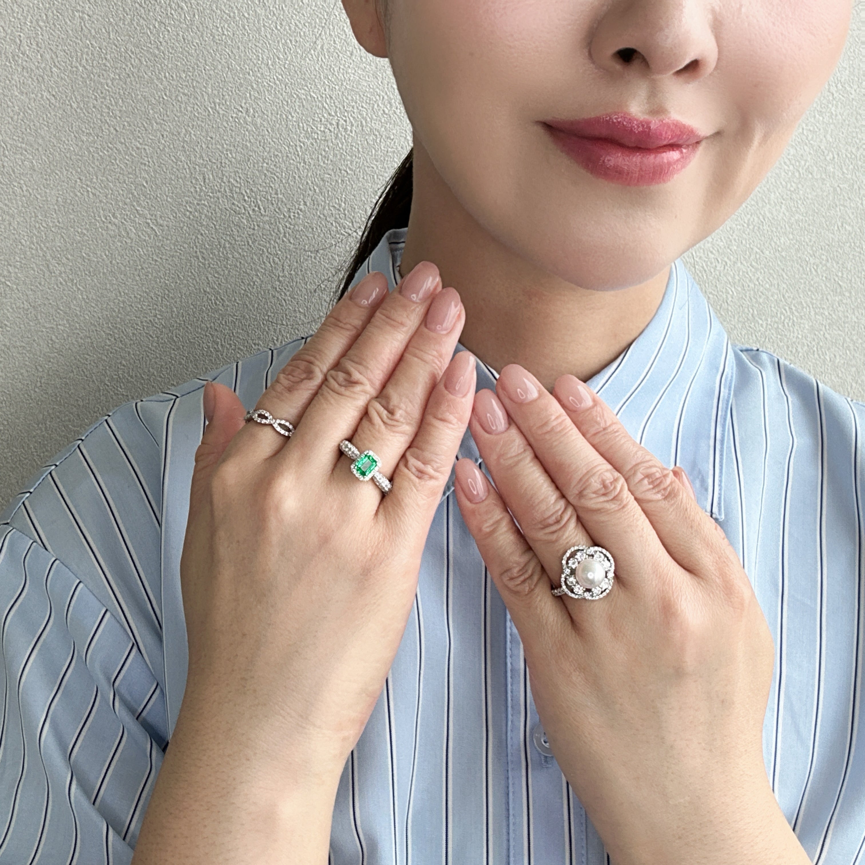 ［パリの小路］リング エメラルド  0.5ct前後 SQ