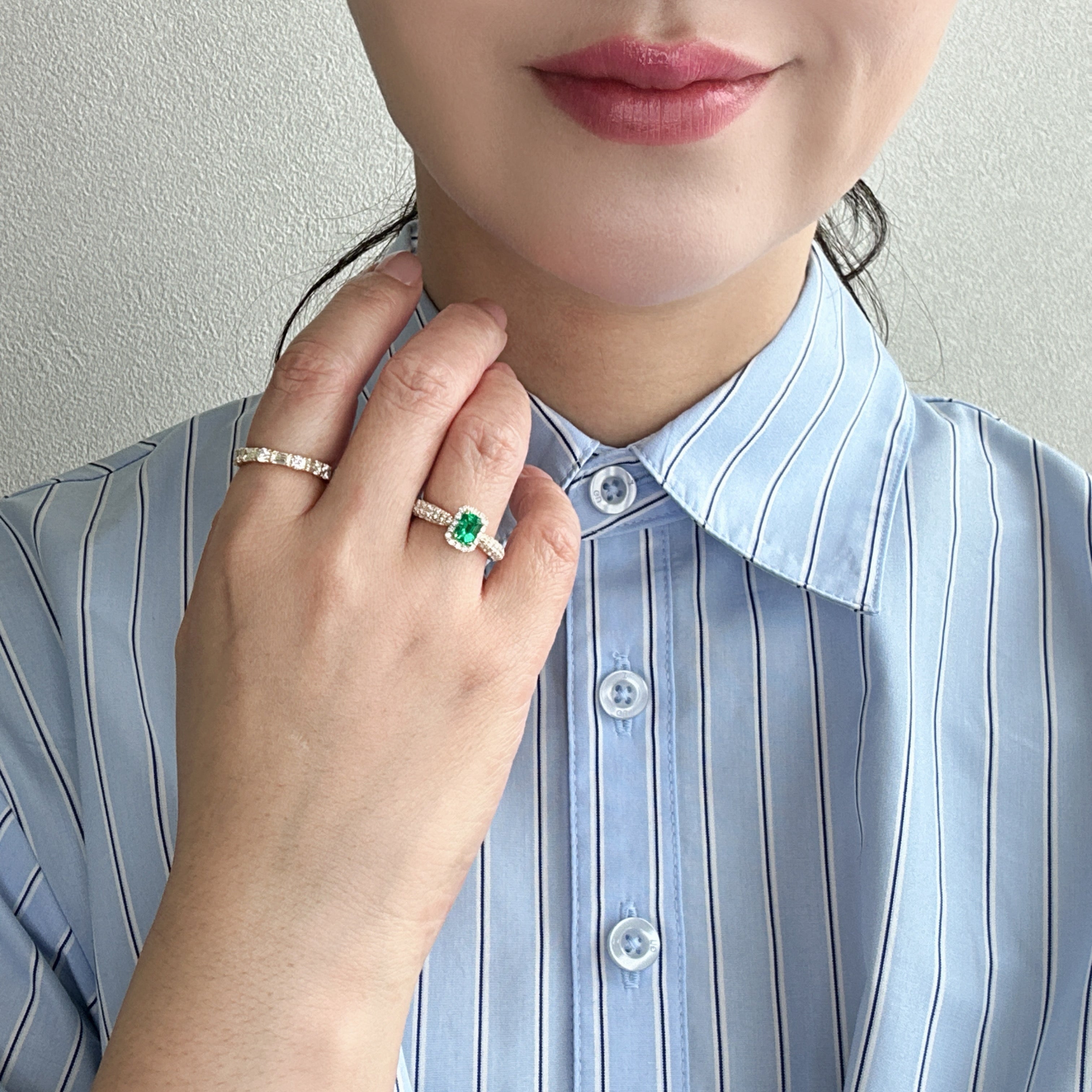 ［パリの小路］リング エメラルド  0.5ct前後 SQ