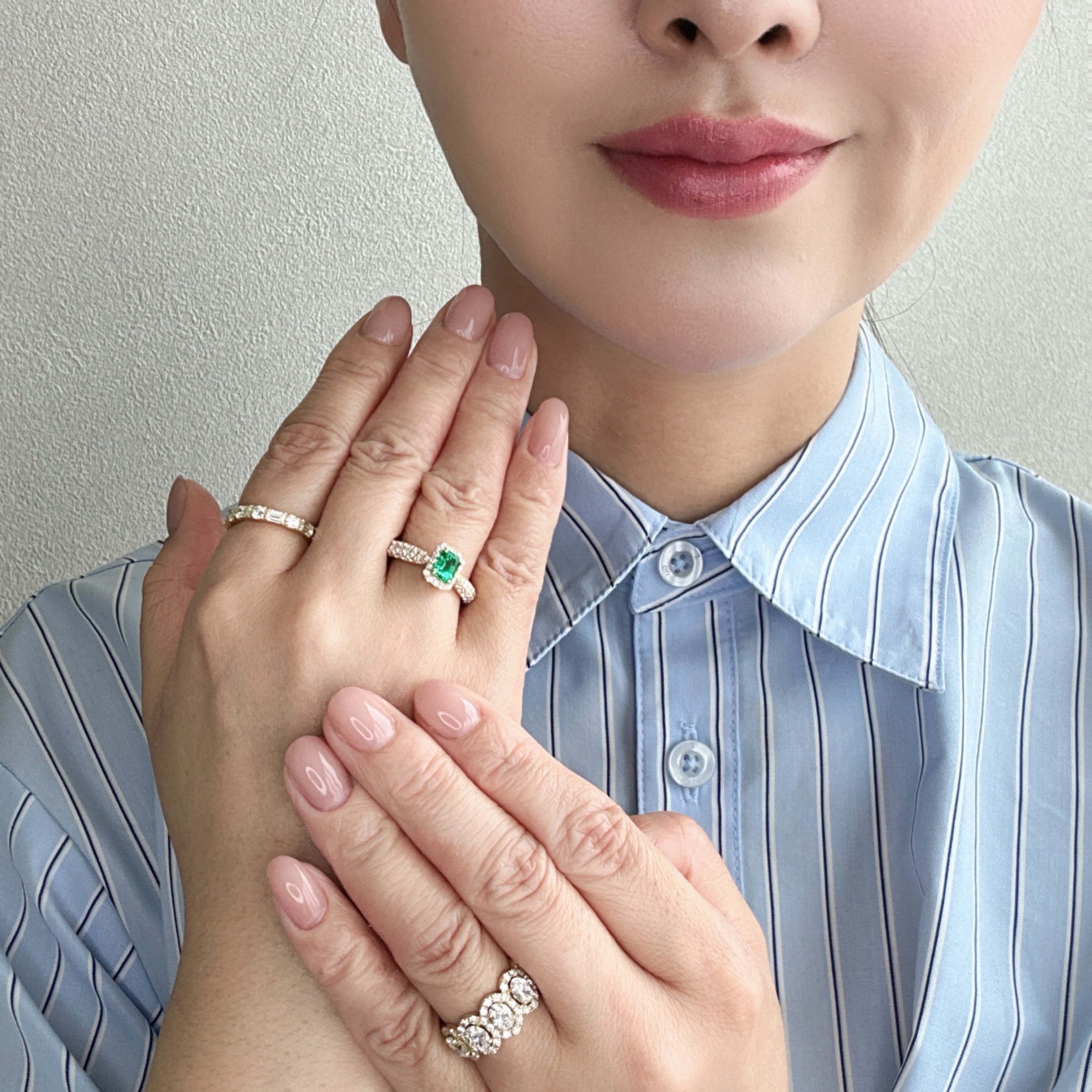 ［パリの小路］リング エメラルド  0.5ct前後 SQ