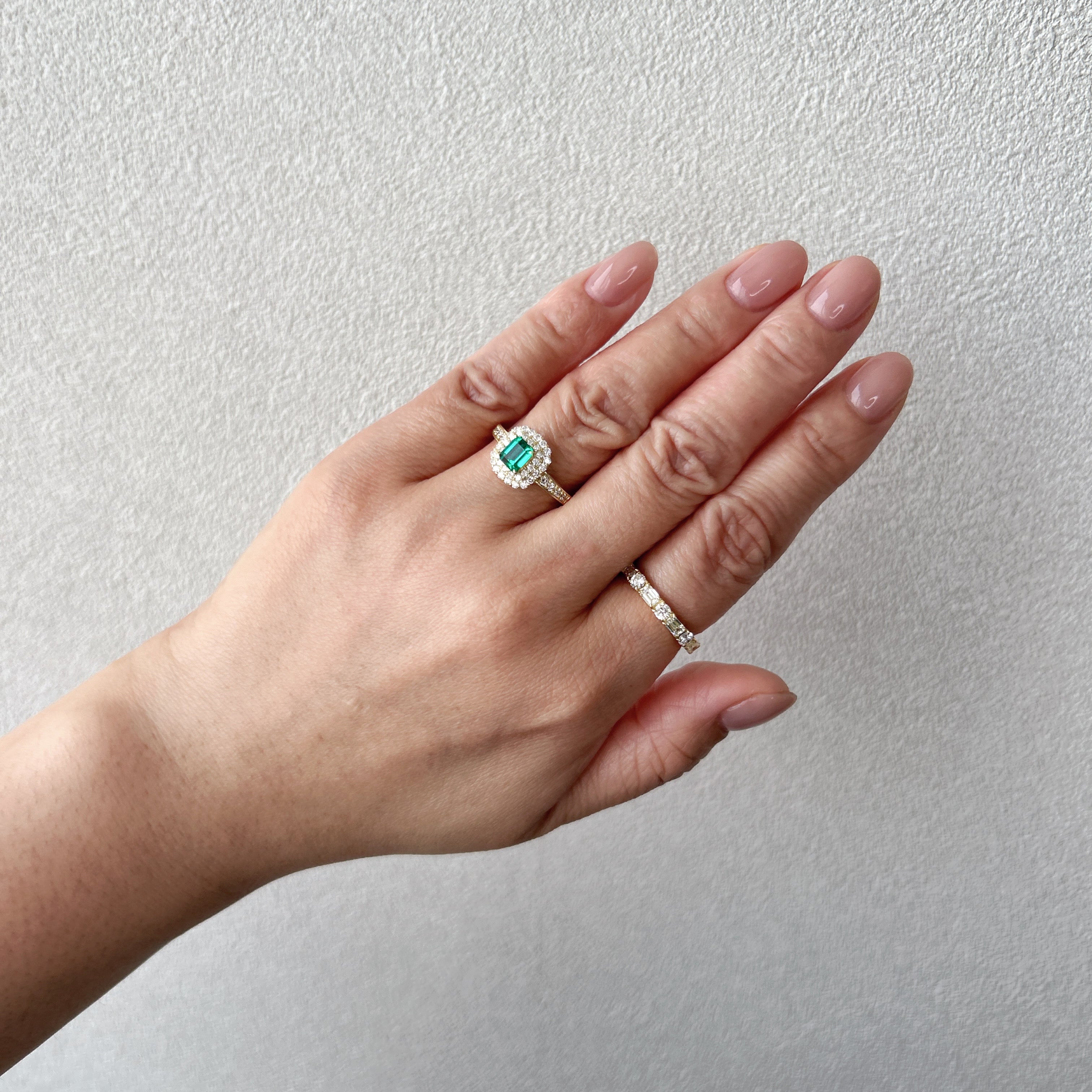 21［一点物］リング エメラルド 0.4ct前後 SQ K18YG