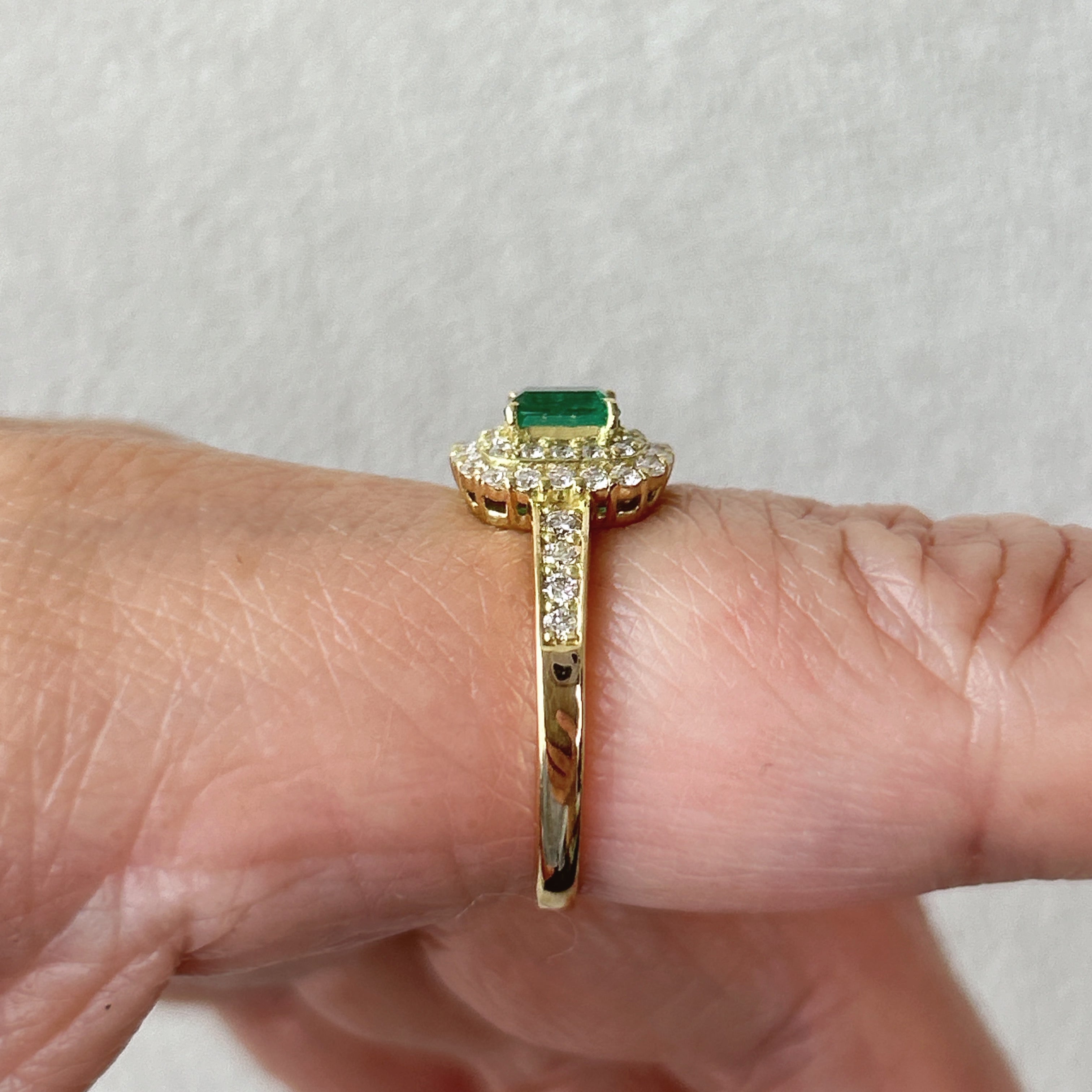 21［一点物］リング エメラルド 0.4ct前後 SQ K18YG