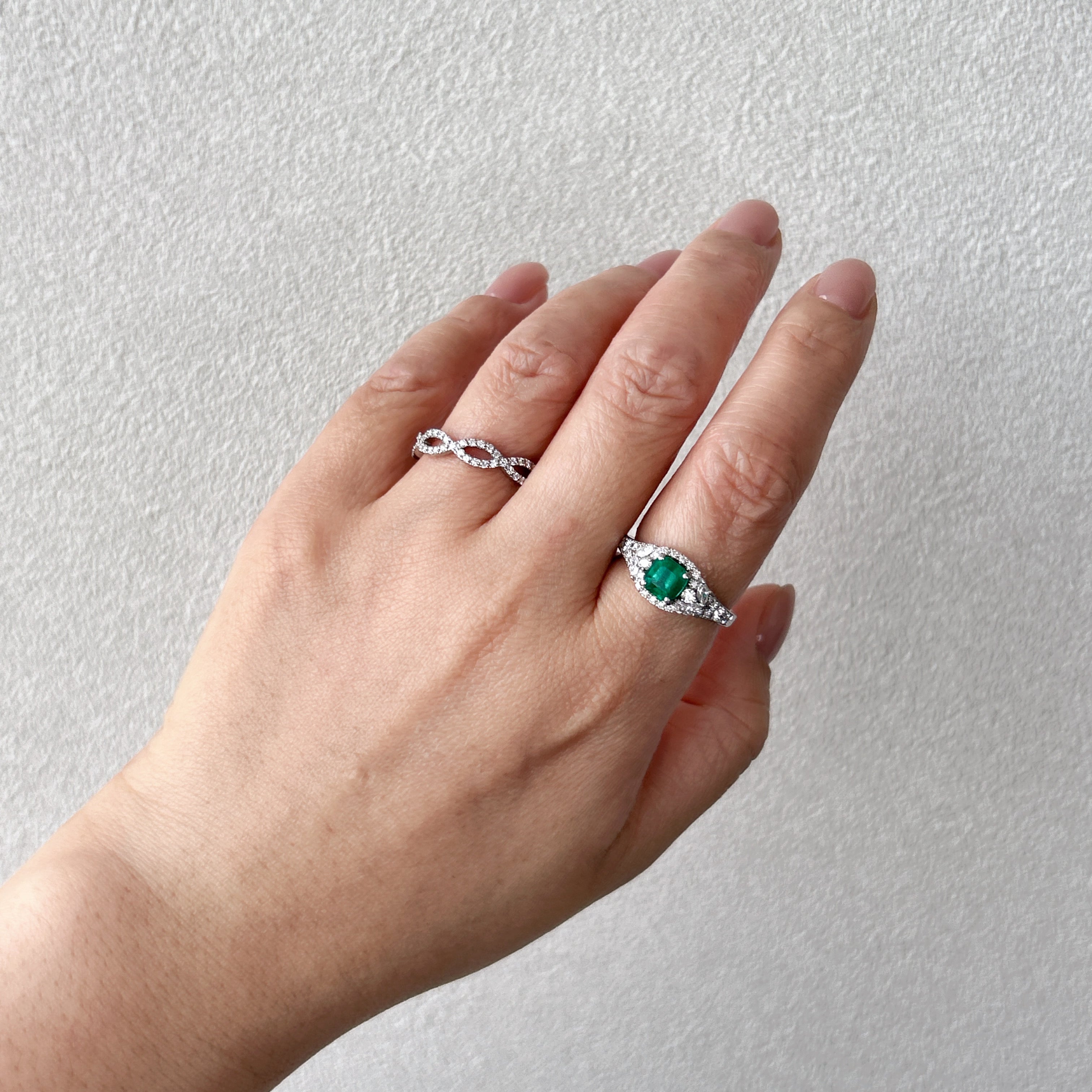 11［一点物］リング エメラルド 0.8ct前後 SQ PT