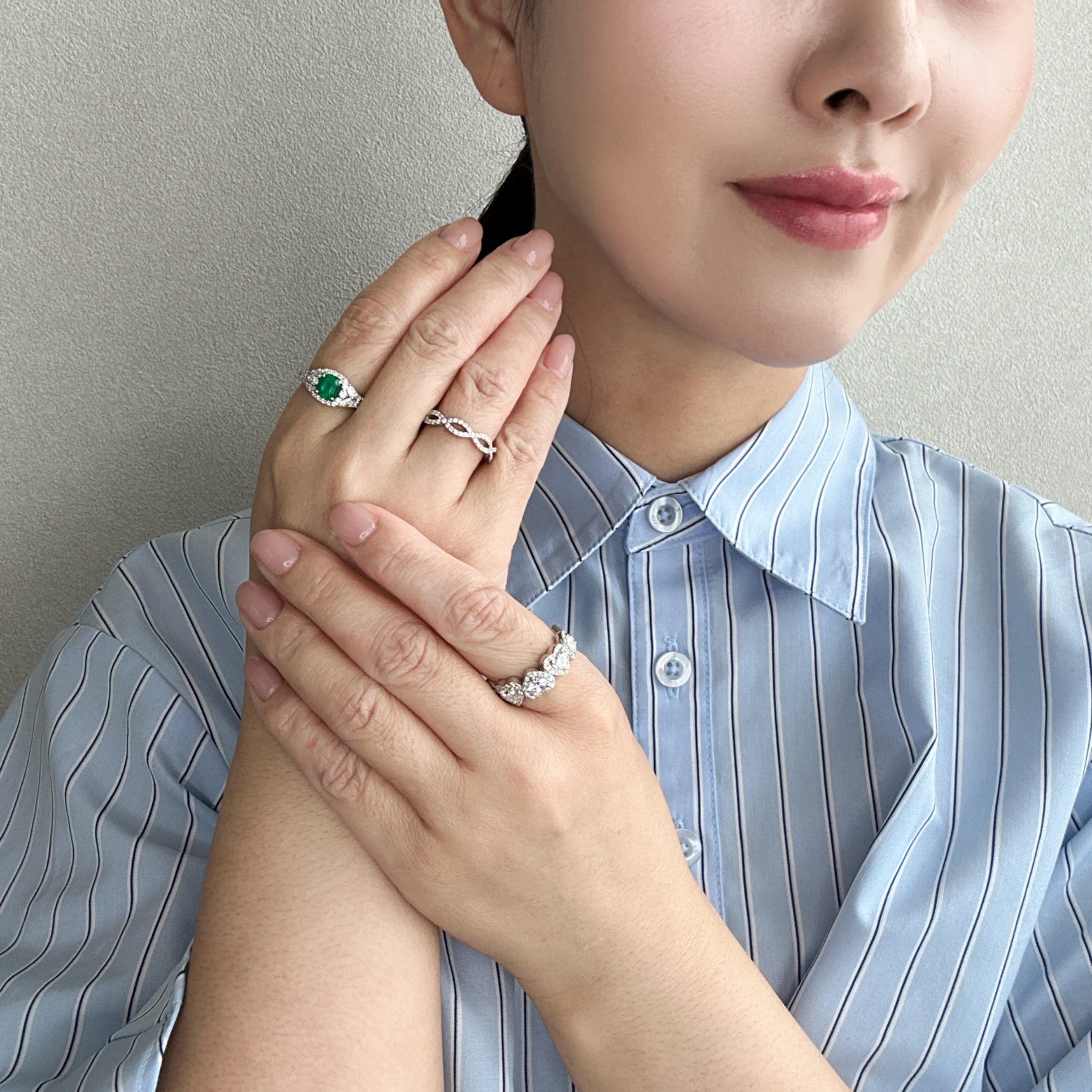 11［一点物］リング エメラルド 0.8ct前後 SQ PT