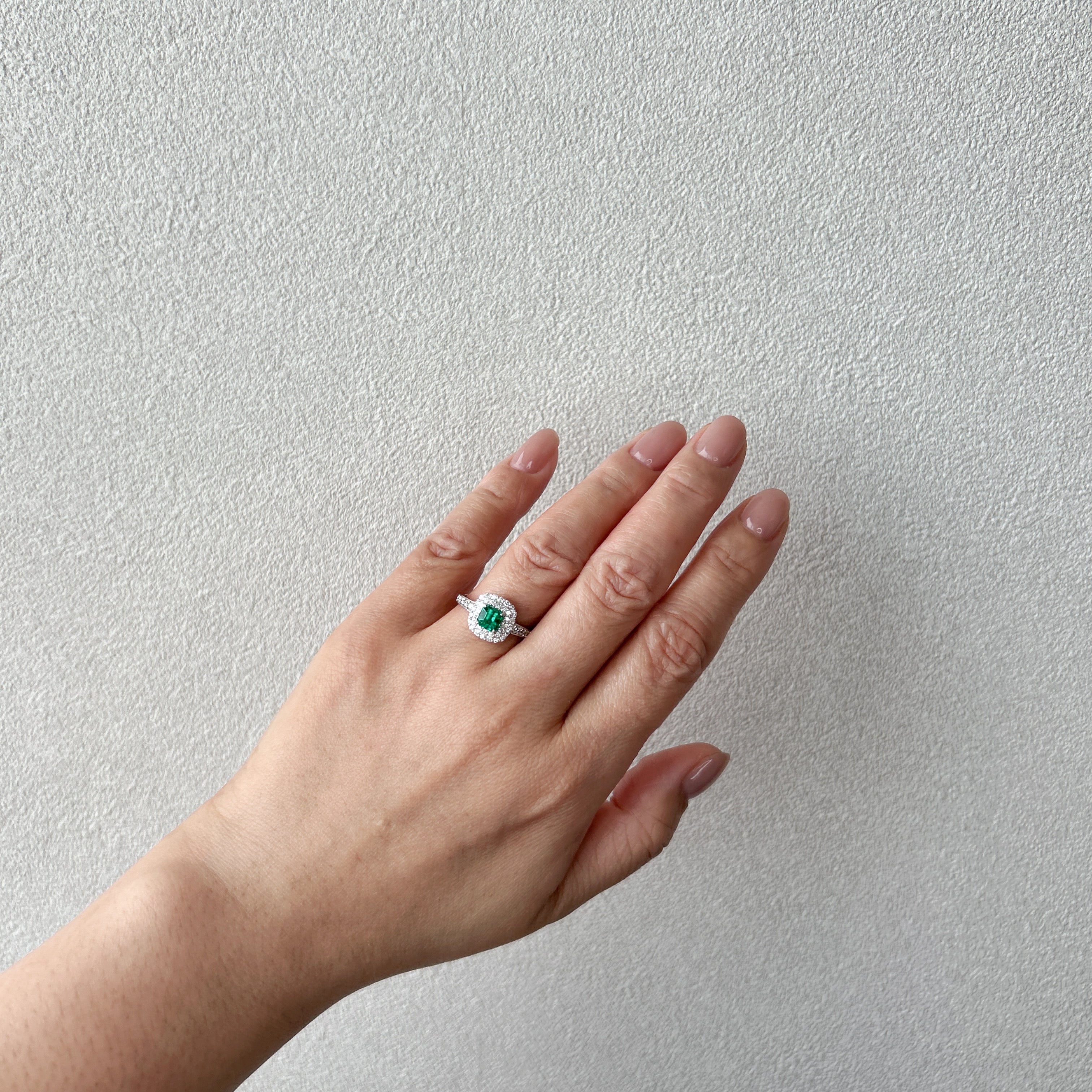 18［一点物］リング エメラルド 0.6ct前後 SQ PT