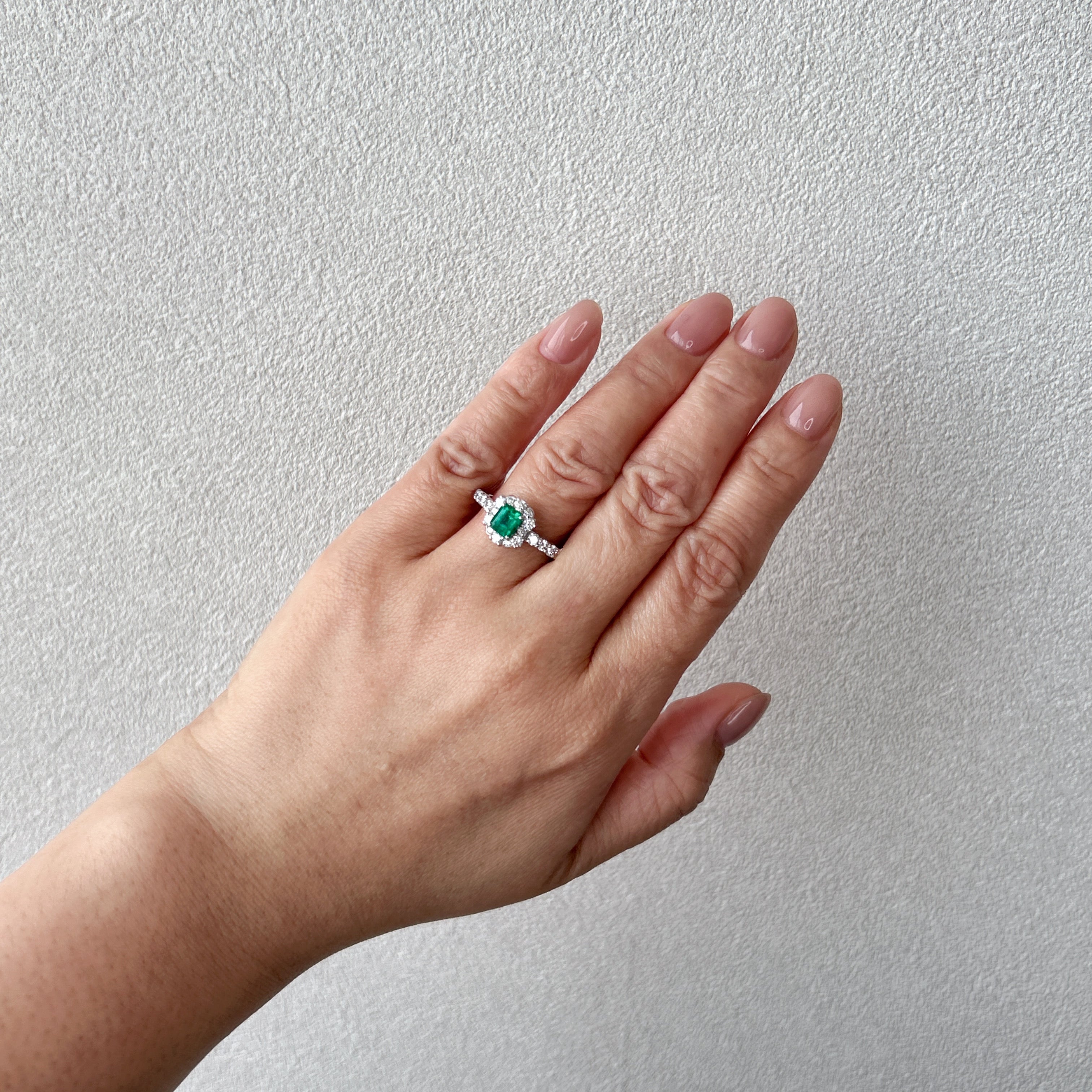 14［一点物/マノン］リング エメラルド 0.6ct前後 SQ PT