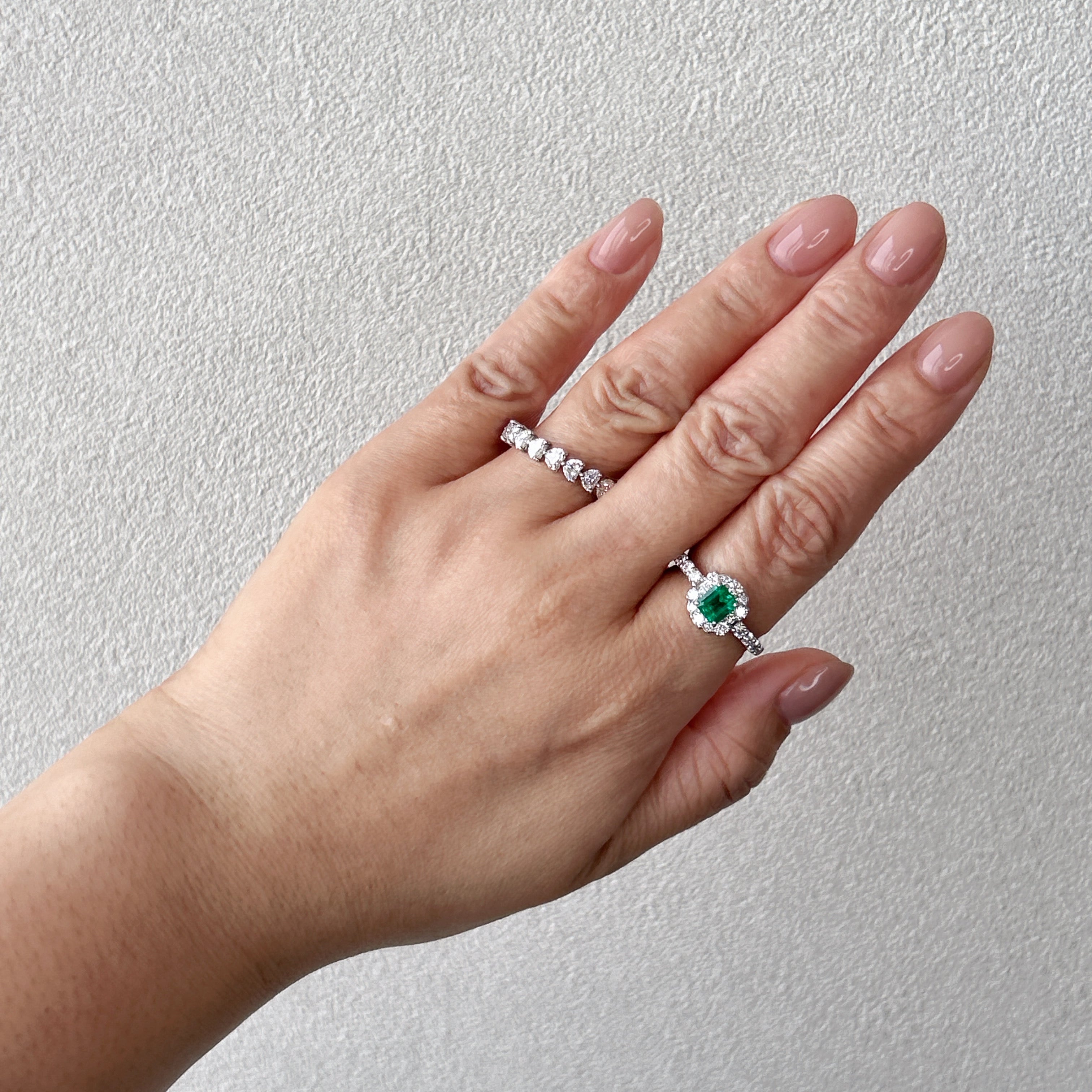 14［一点物/マノン］リング エメラルド 0.6ct前後 SQ PT