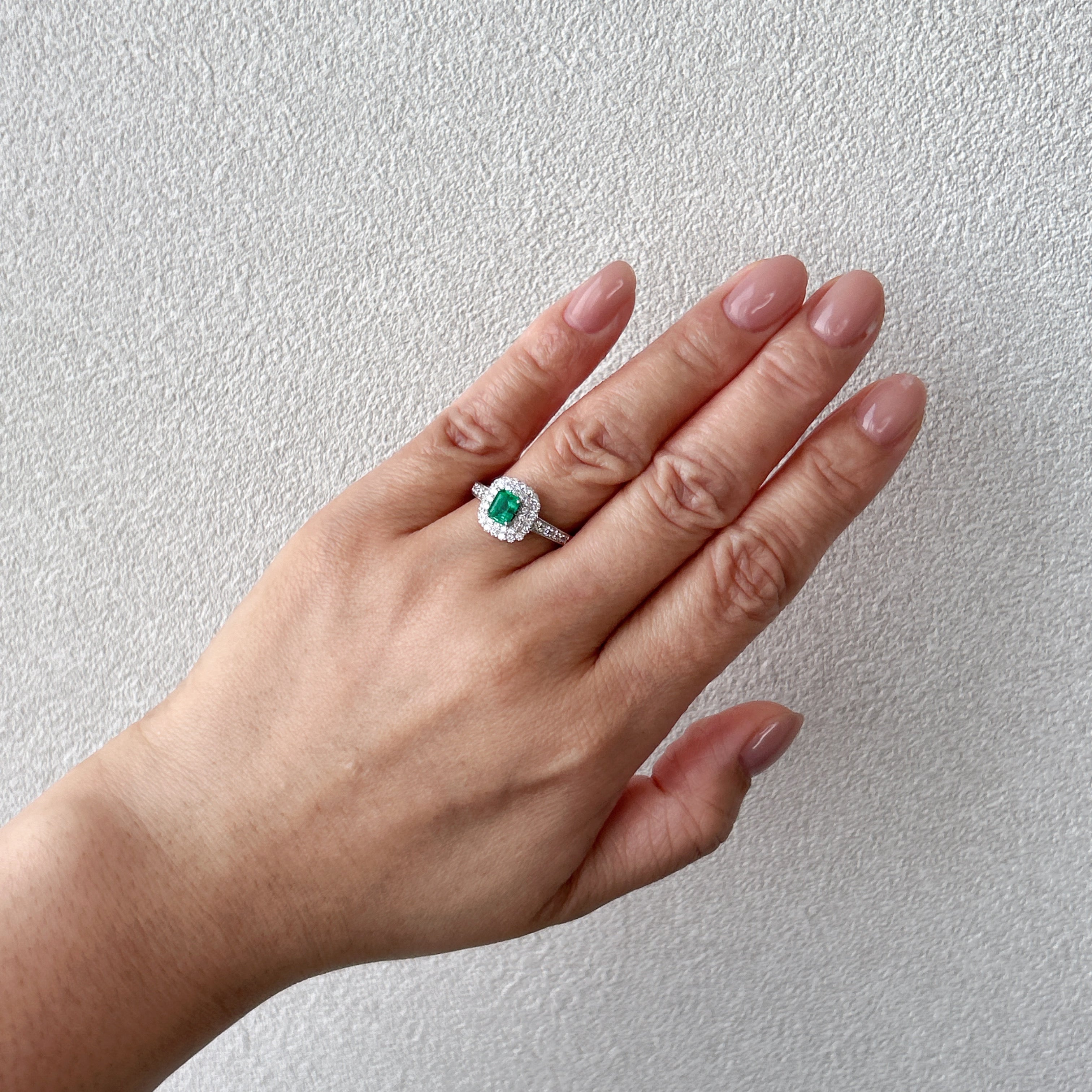 24［一点物］リング エメラルド 0.4ct前後 SQ PT