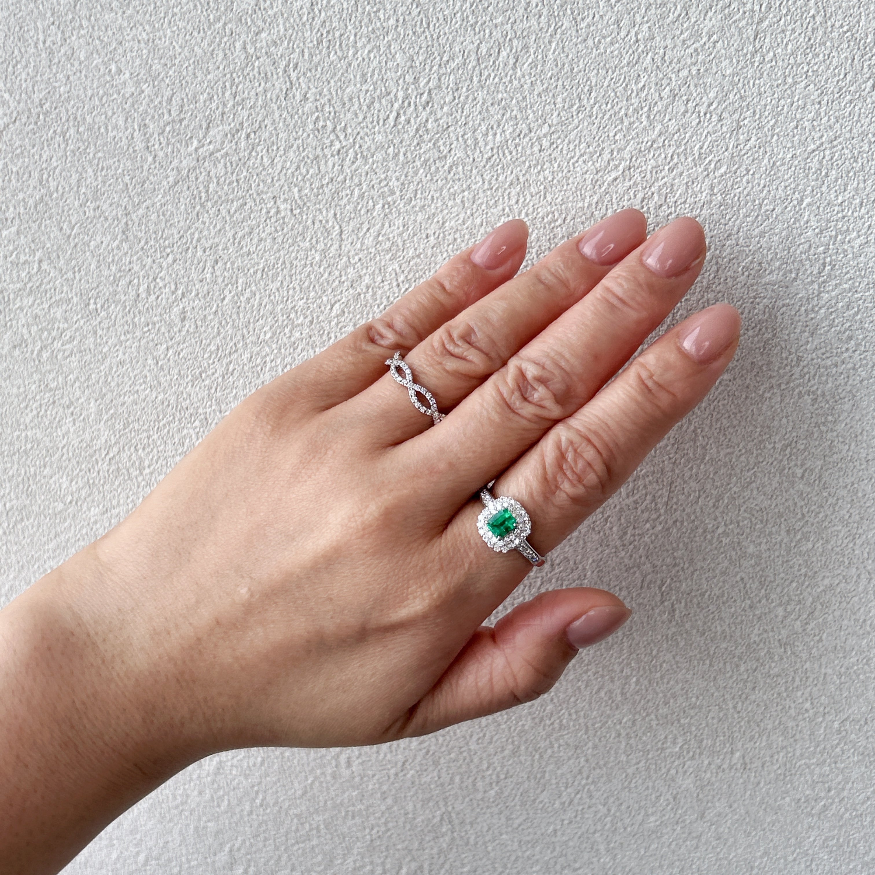 24［一点物］リング エメラルド 0.4ct前後 SQ PT