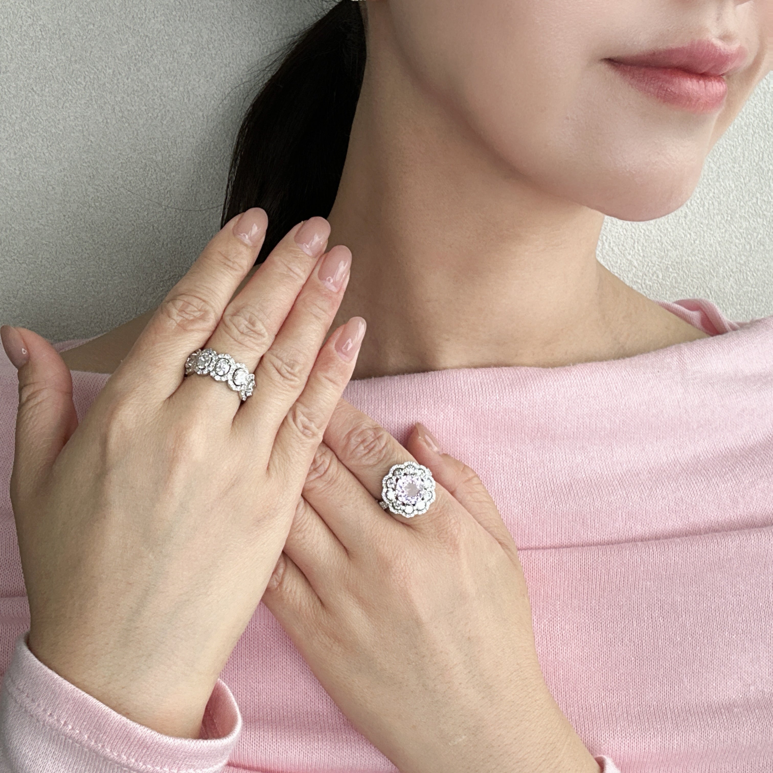 ［エリプス］リング OV ダイヤ