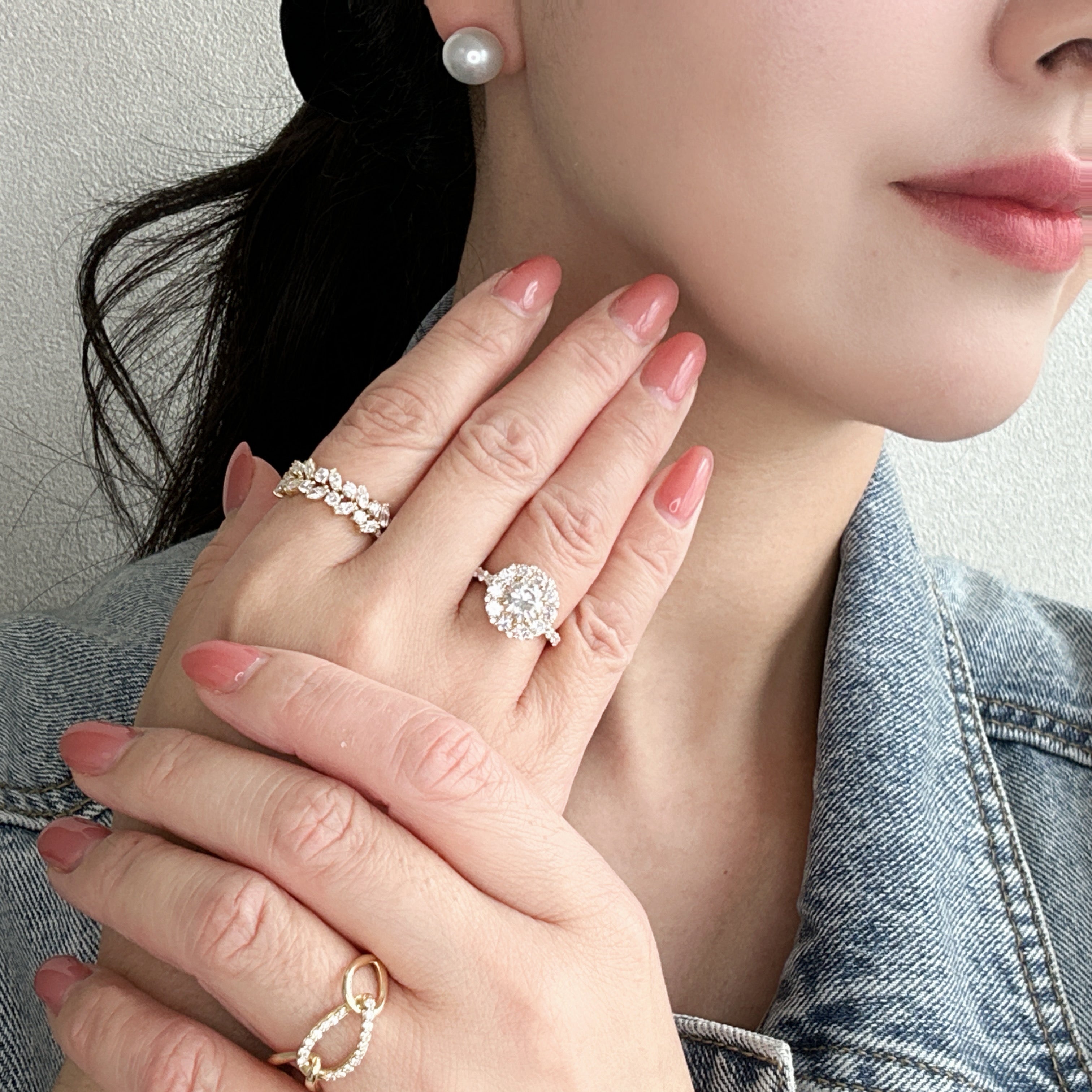 ［パズル］ ダイヤ リング 0.15ct