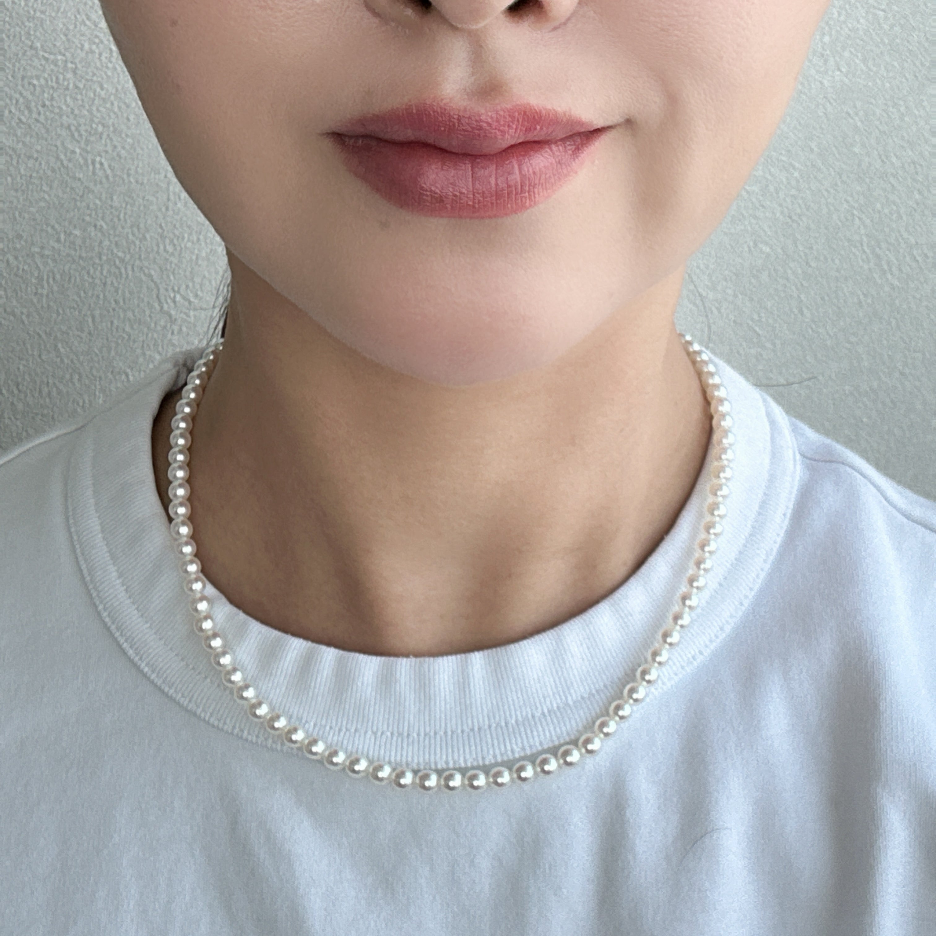 新作［クラシックパールネックレス］あこや真珠4.5−5mm