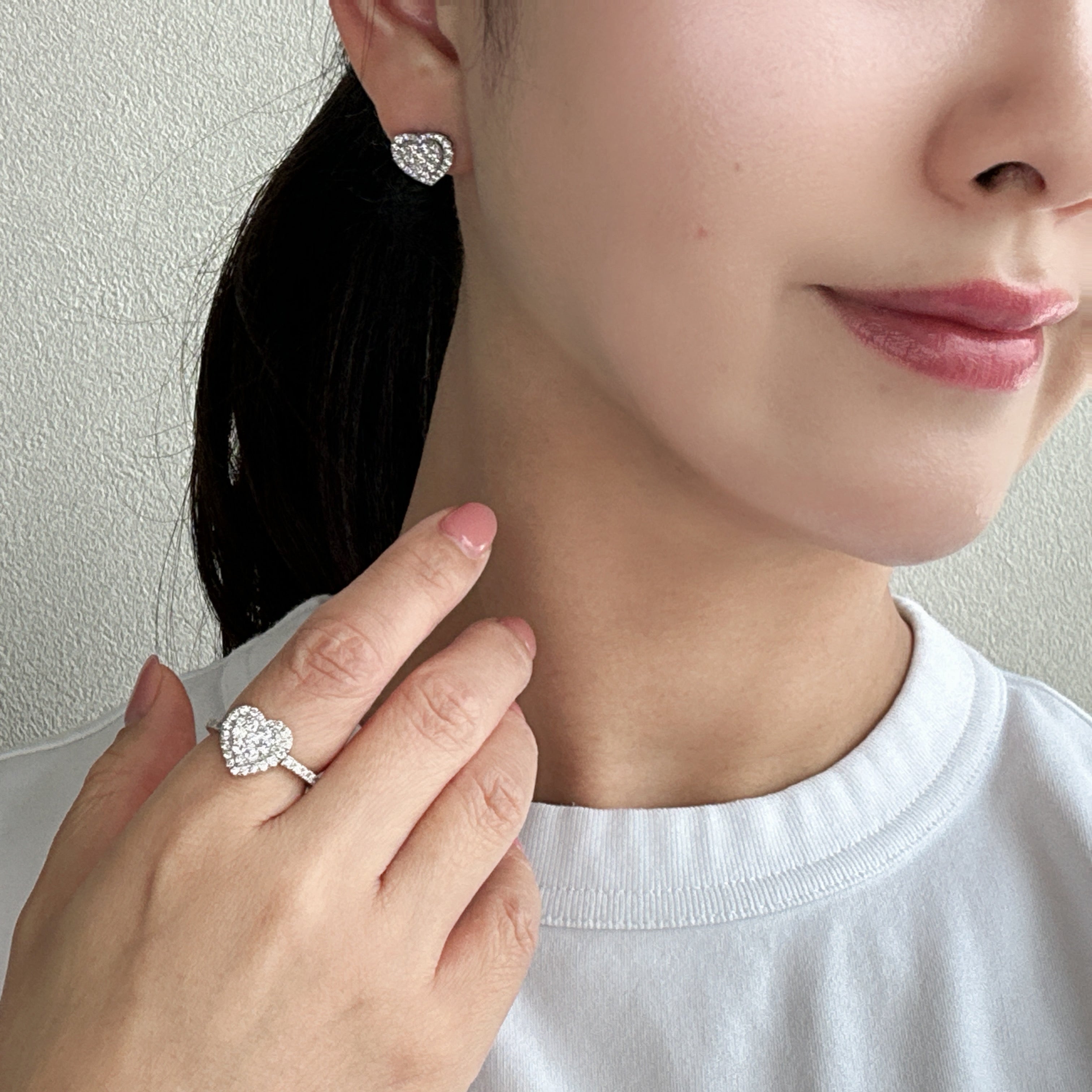 ［LOVE］ピアス ダイヤ