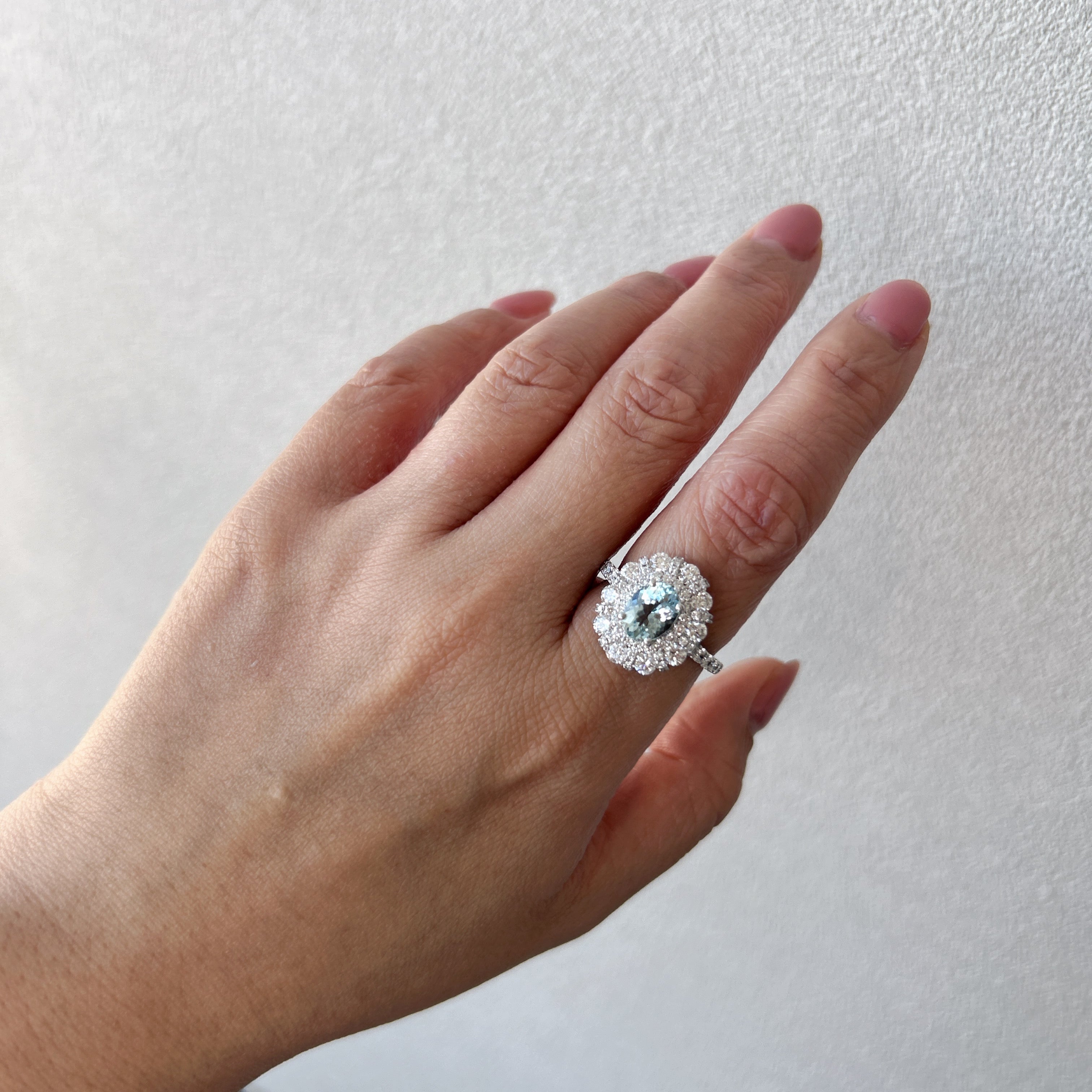 ［サマーシャワー］リング アクアマリン