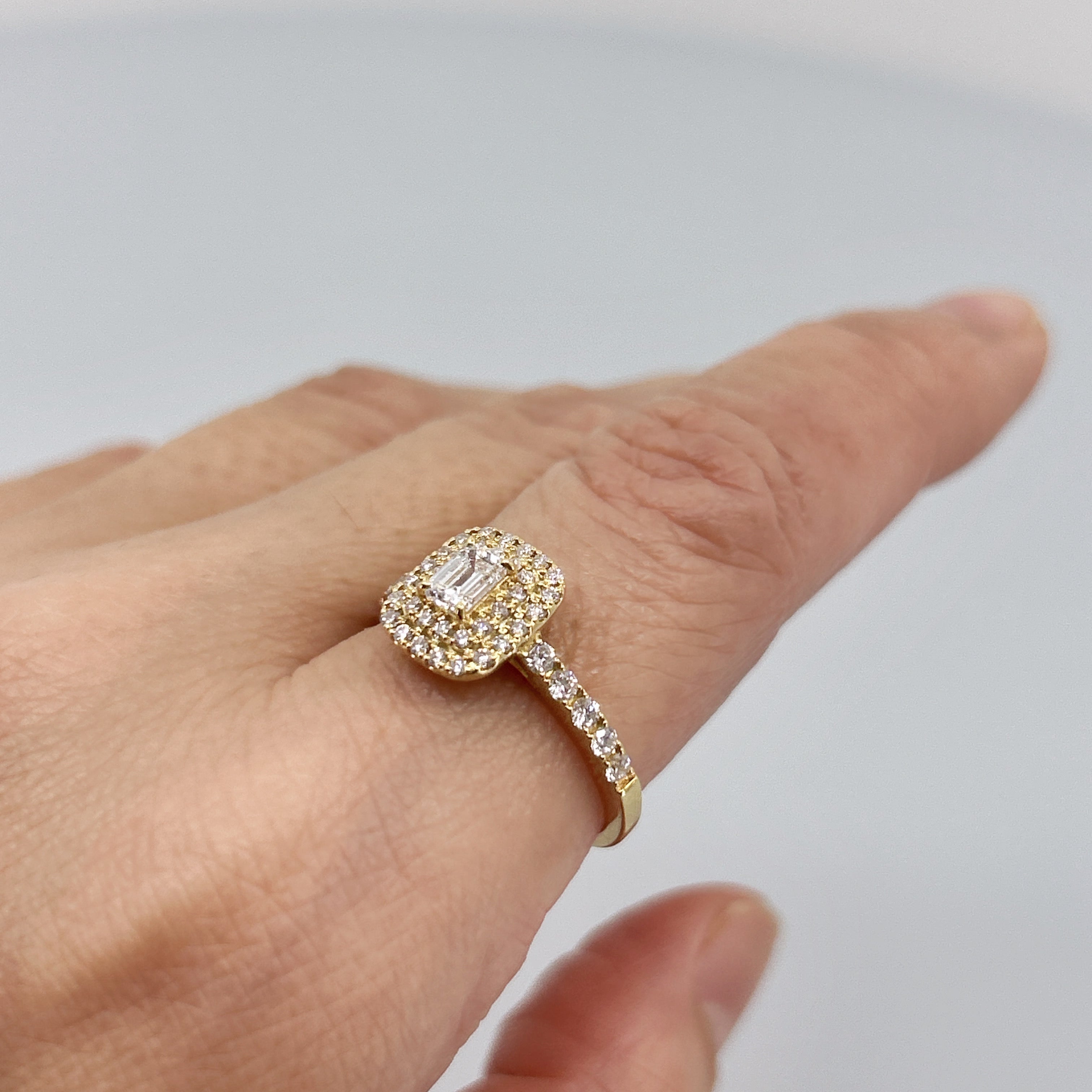 ［一点物/アドラーブル］リング ダイヤ 0.3ct SQ K18YG