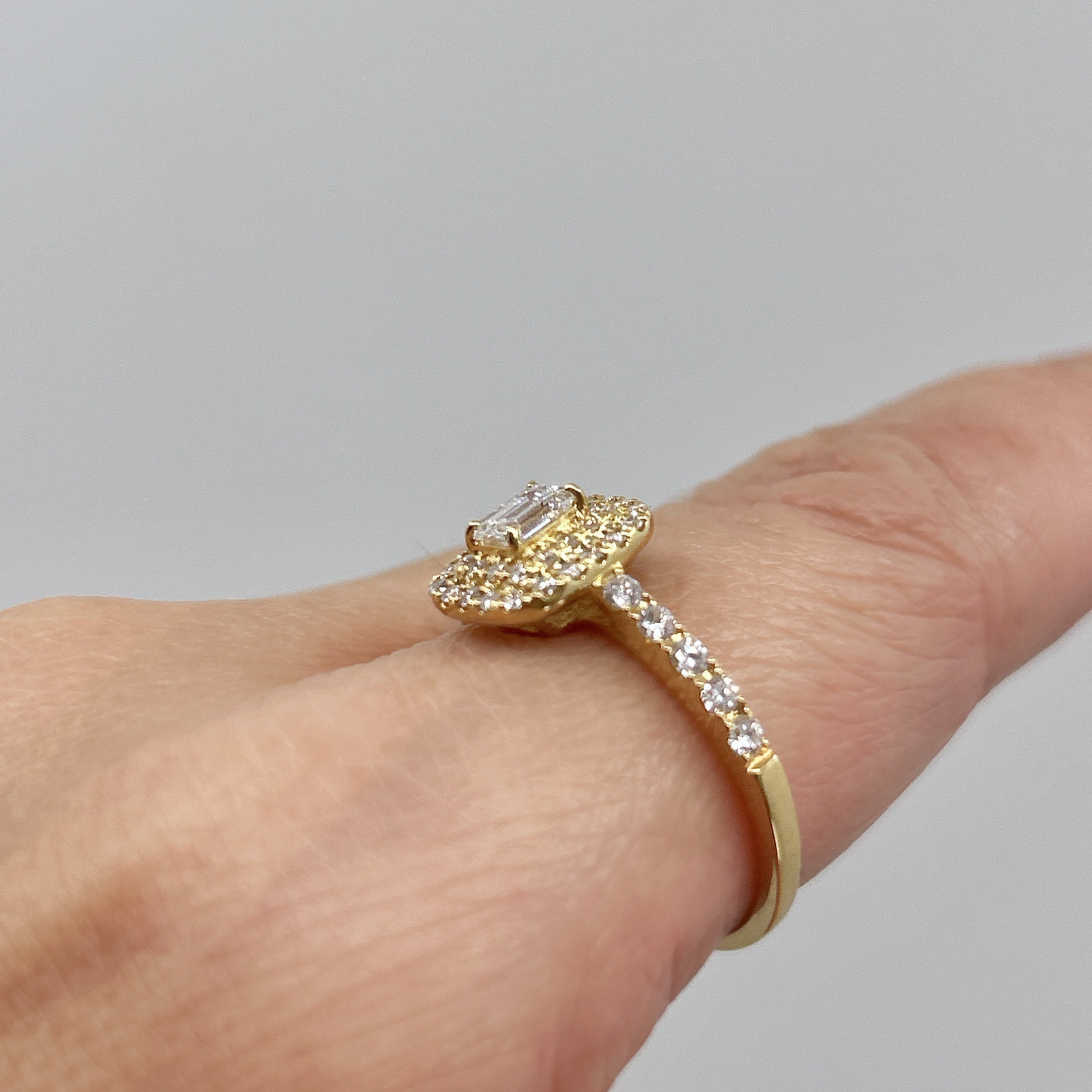 ［一点物/アドラーブル］リング ダイヤ 0.3ct SQ K18YG