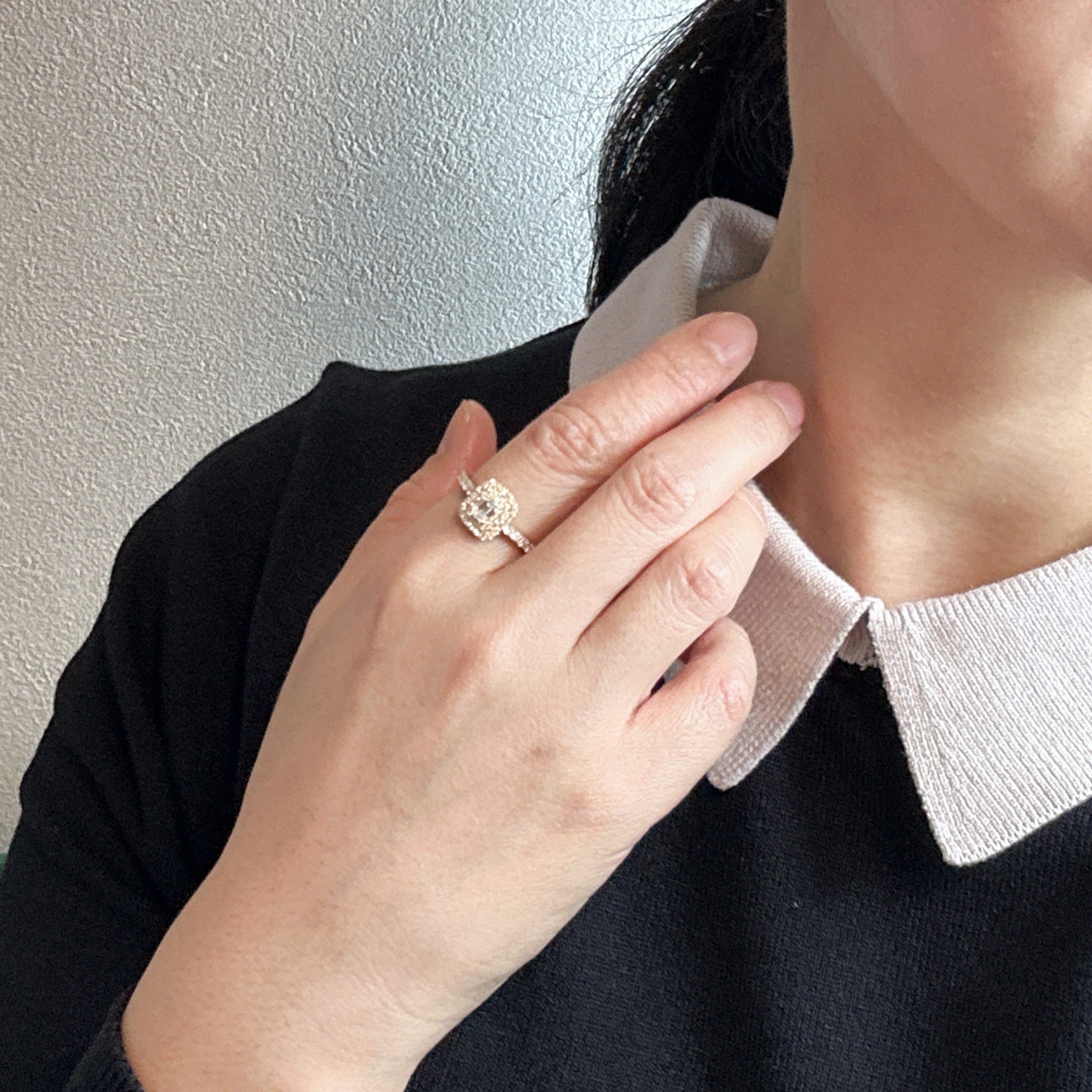 ［一点物/アドラーブル］リング ダイヤ 0.3ct SQ K18YG