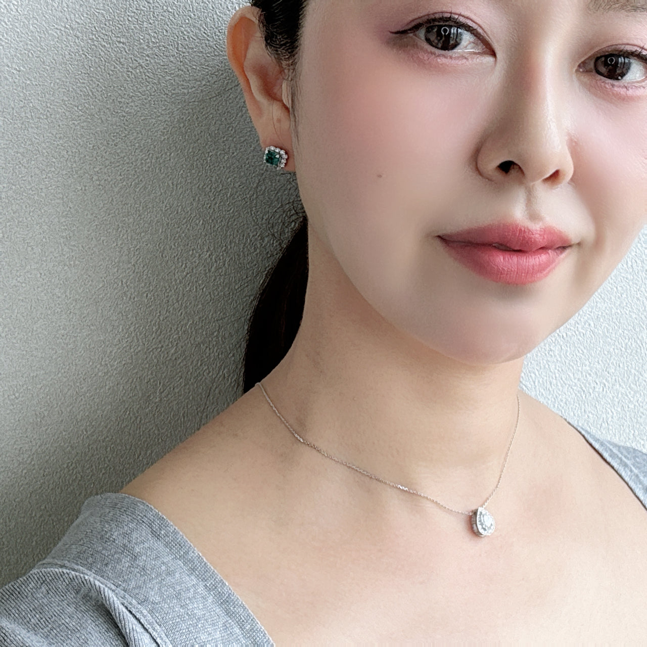 エムロード エメラルド0.5ct前後×2 SQ PT スタッド ピアス〜夏果さん即決♡今回は5個のみ♡｜AYAKO SAKURAI（櫻井 彩子（サクライ アヤコ））公式通販サイト