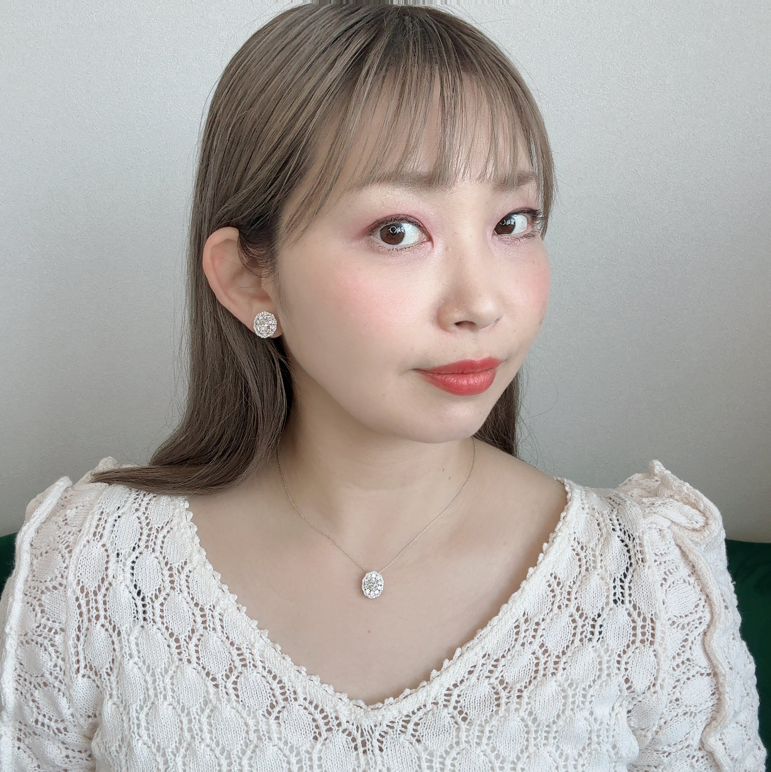 新作 ラナンキュラス OVダイヤ(中石0.5ct×2)ピアス〜G SI保証 ノーソート｜AYAKO SAKURAI（櫻井 彩子（サクライ アヤコ））公式通販サイト