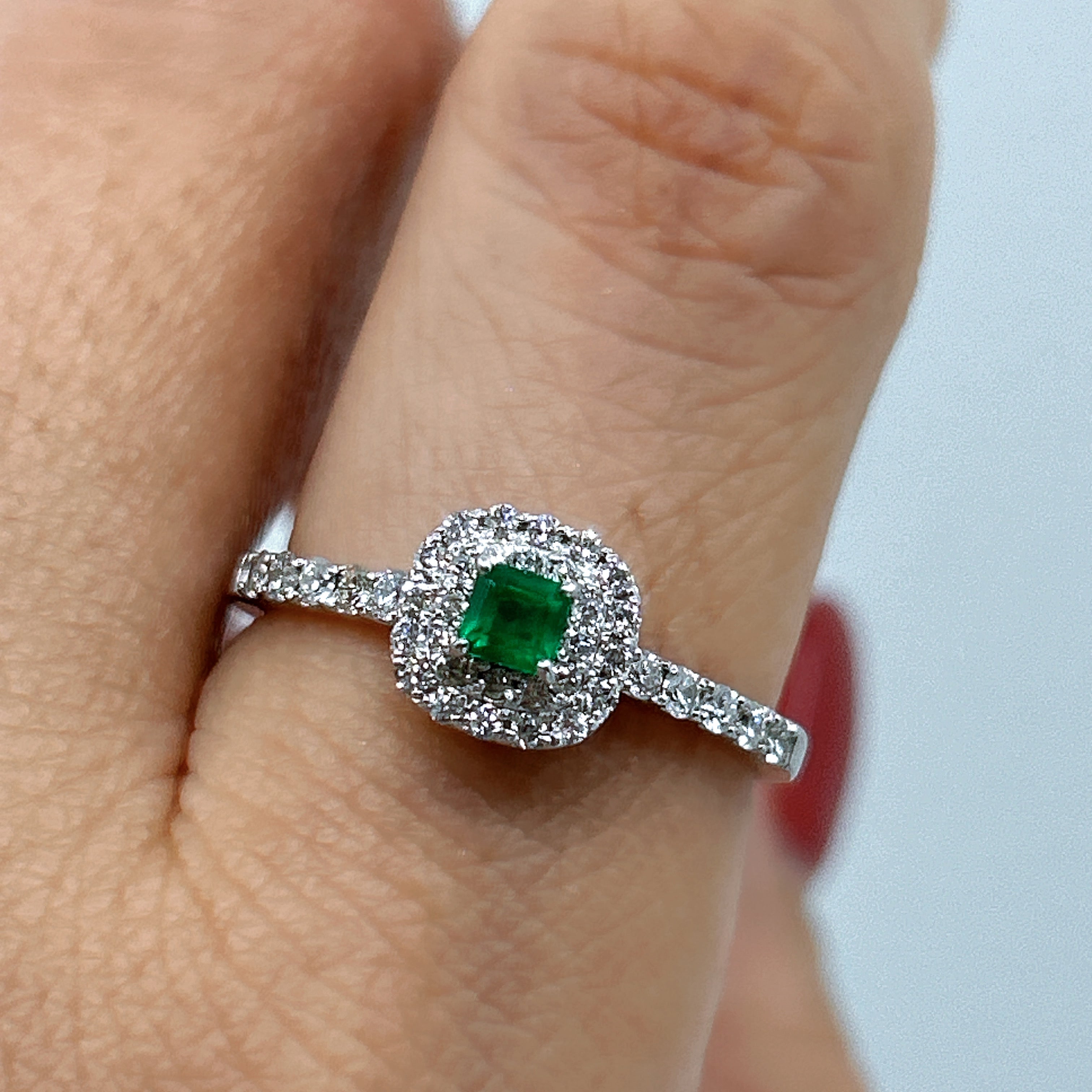 ［一点物］リング エメラルド 中石0.1ct前後 SQ PT