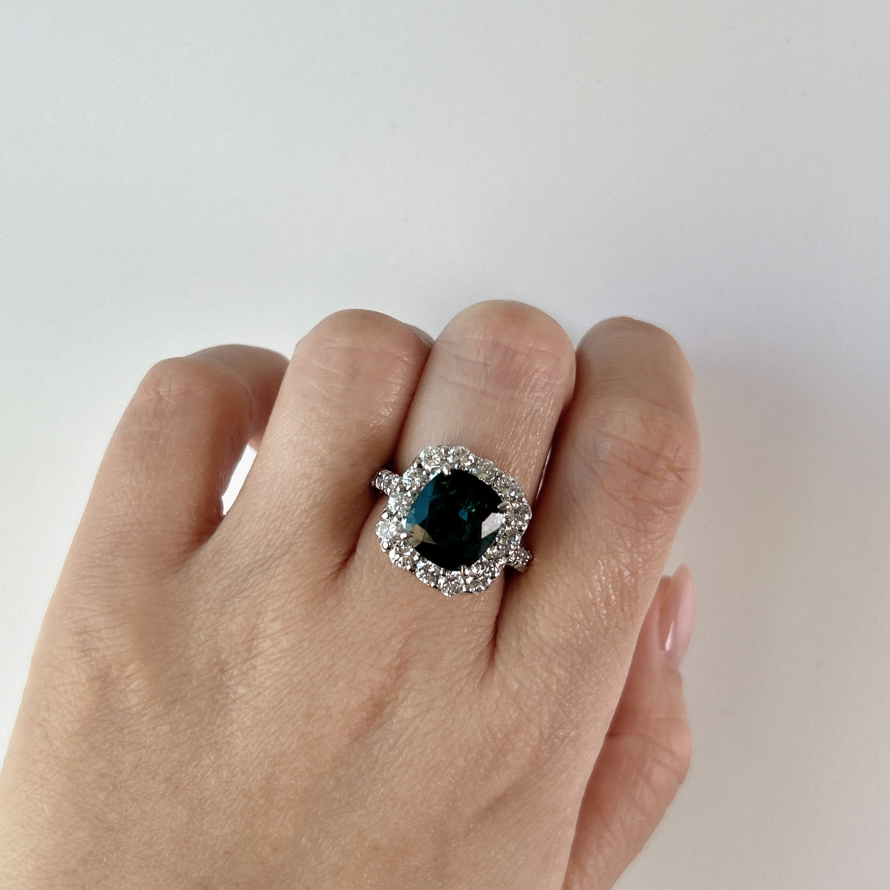 87［一点物］リング トルマリン 4.9ct SQ PT