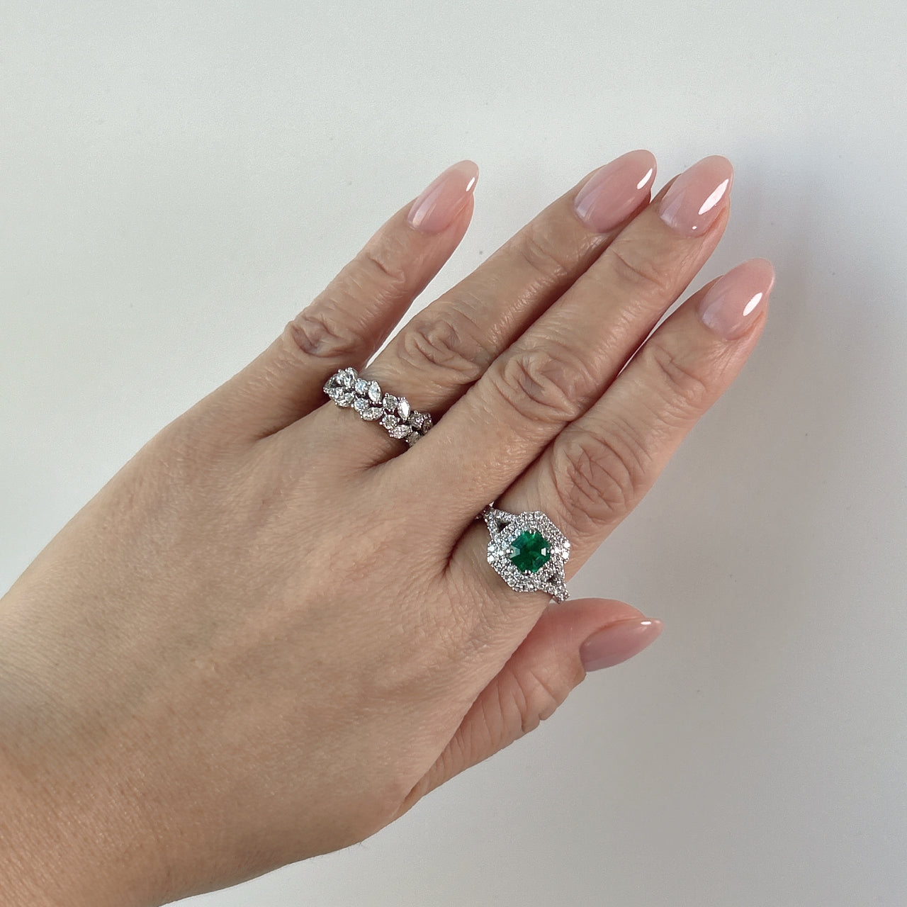 5［一点物］リング エメラルド 1ct SQ PT