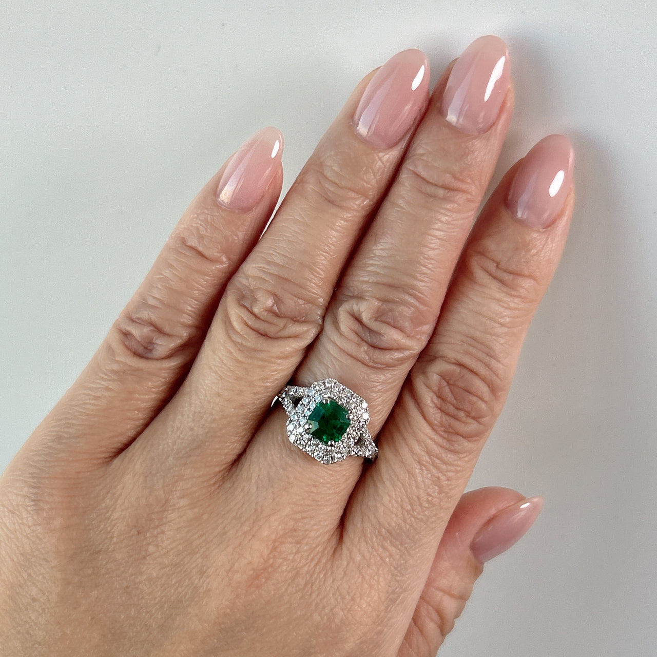 5［一点物］リング エメラルド 1ct SQ PT