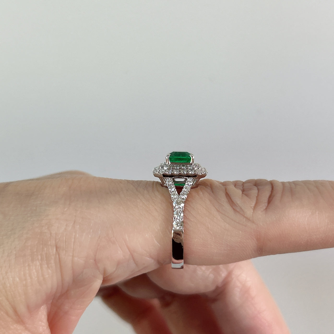 5［一点物］リング エメラルド 1ct SQ PT