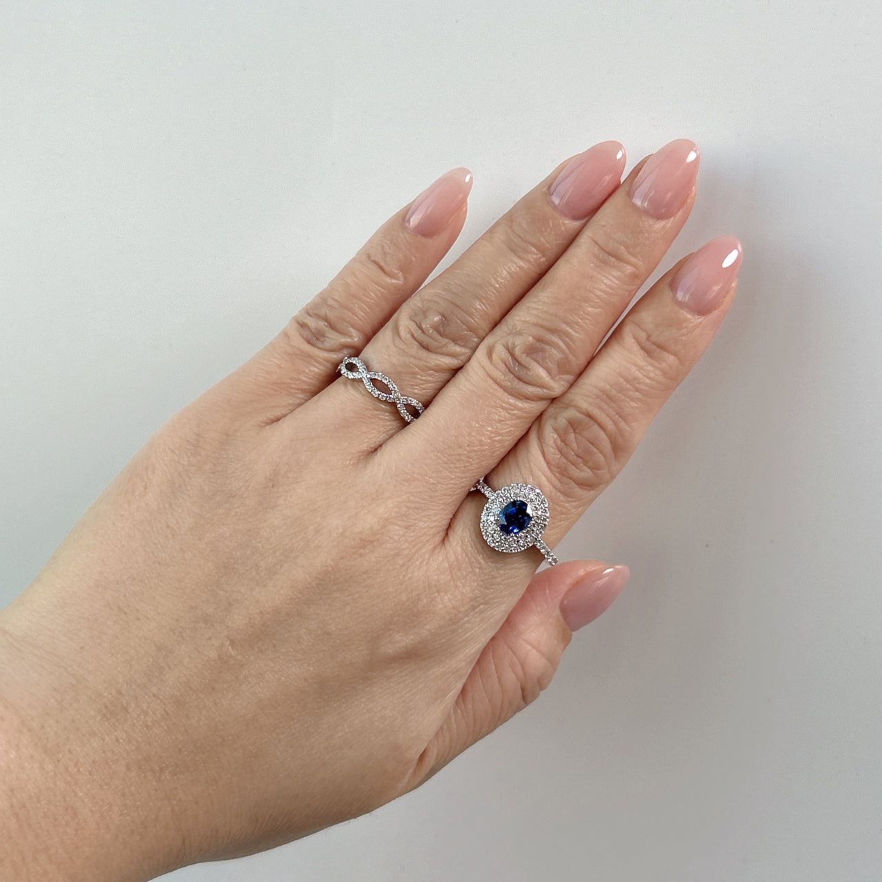 70［一点物］リング ブルーサファイア 0.8ct OV PT