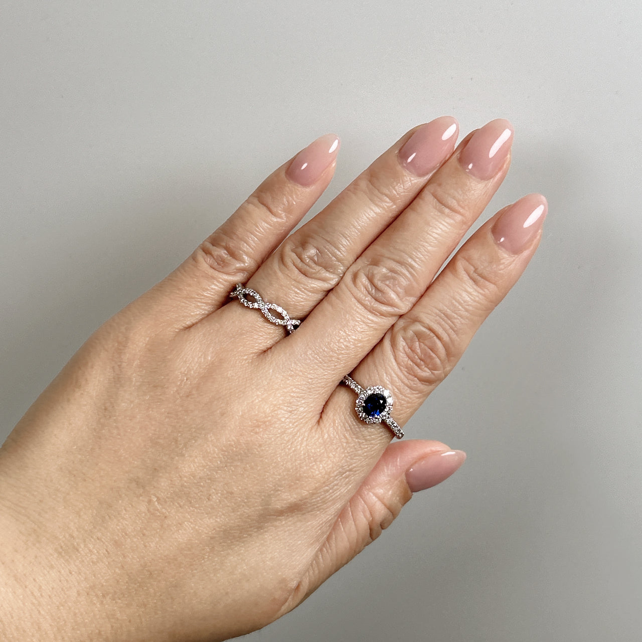 69［一点物］リング ブルーサファイア 0.7ct OV PT