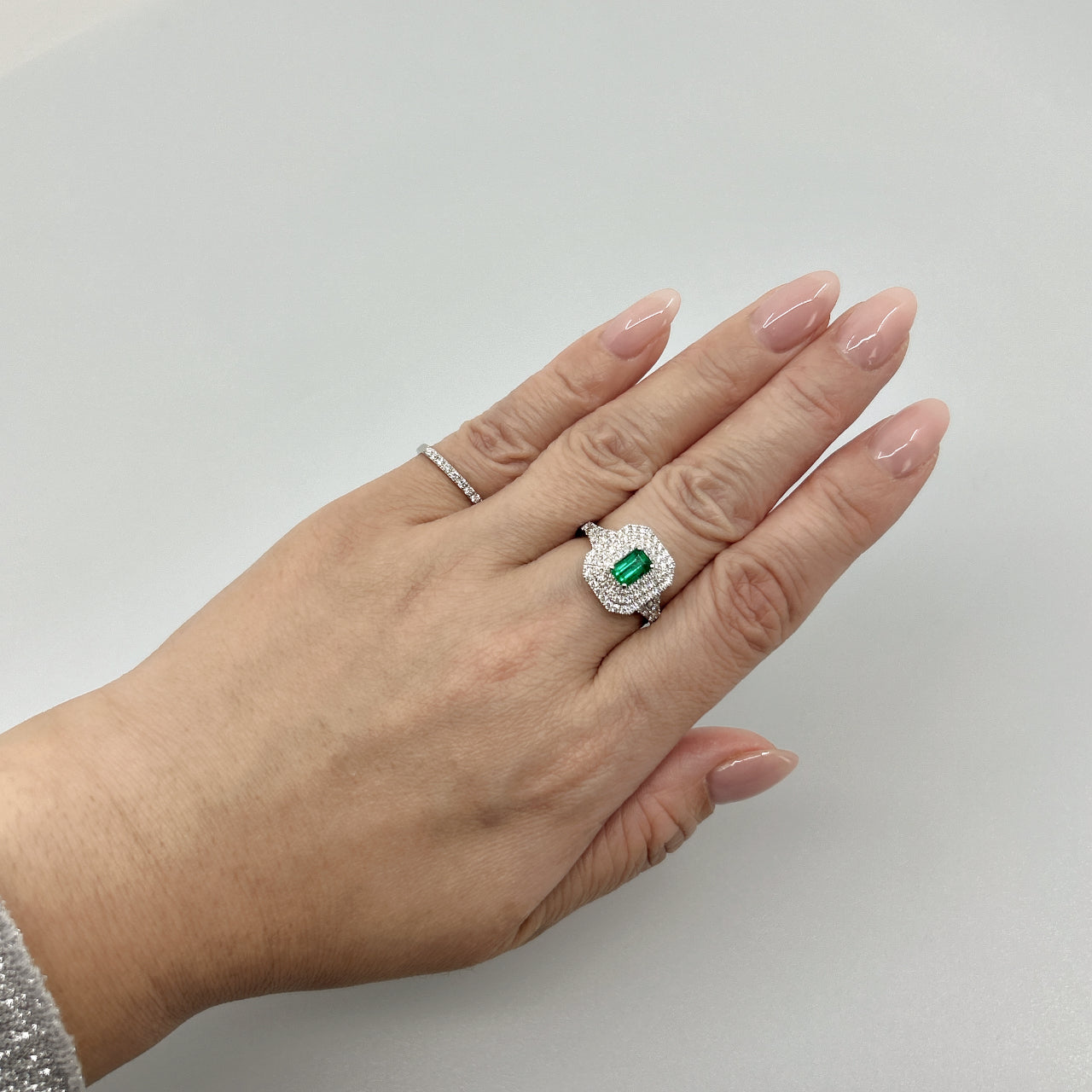 ［一点物］リング エメラルド 中石0.5ct SQ PT