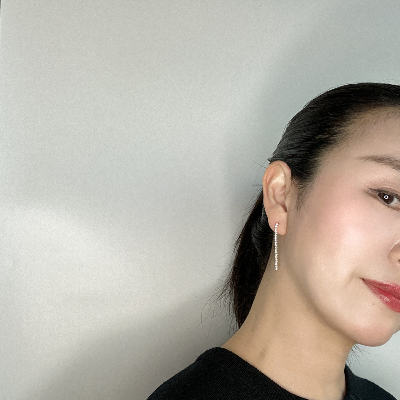 ［エタンスレ］ピアス ダイヤ  0.5ct前後×2