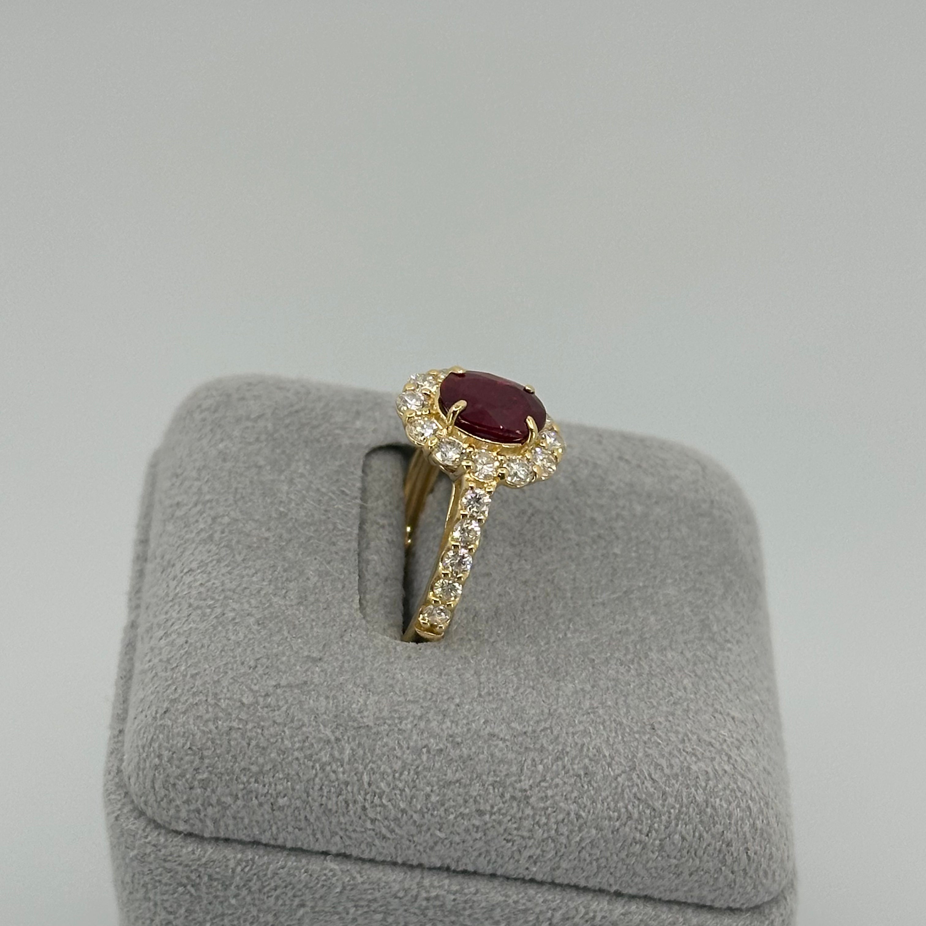 ［一点物］リング ルビー 1.6ct YG