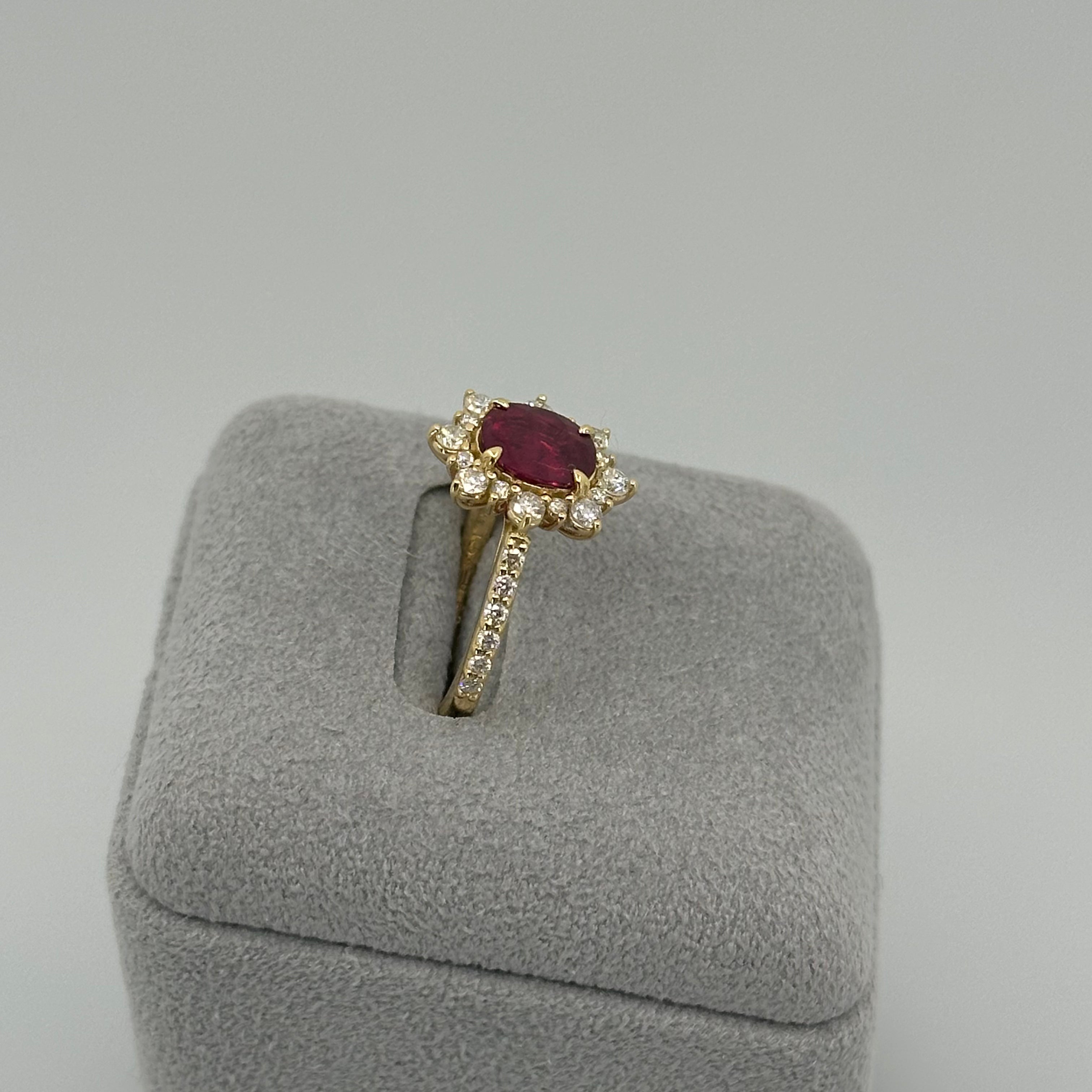 ［一点物］リング ルビー 1.5ct YG