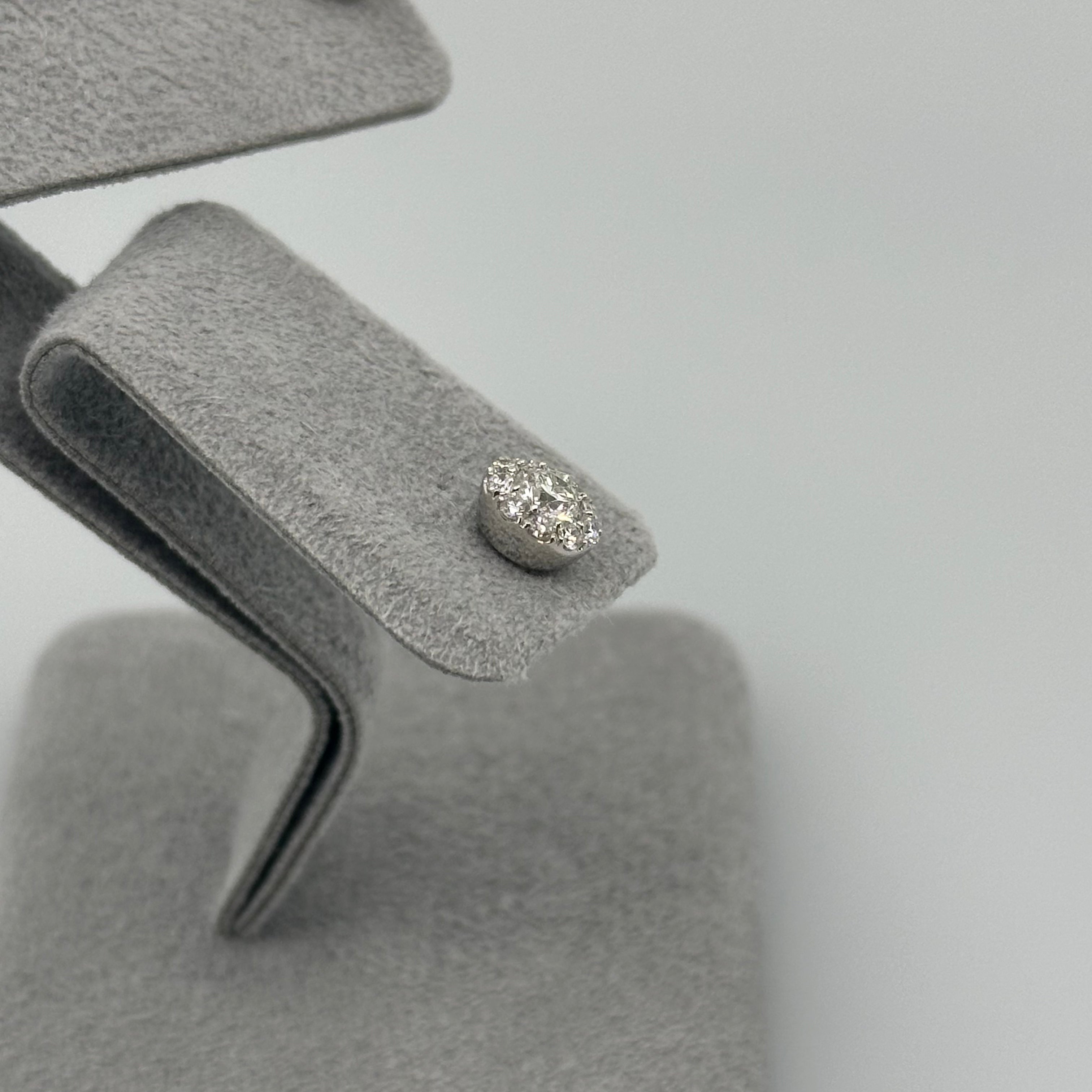 ［新作/一点物/エトア］ピアス ダイヤ 0.3ct×2 RO PT/YG