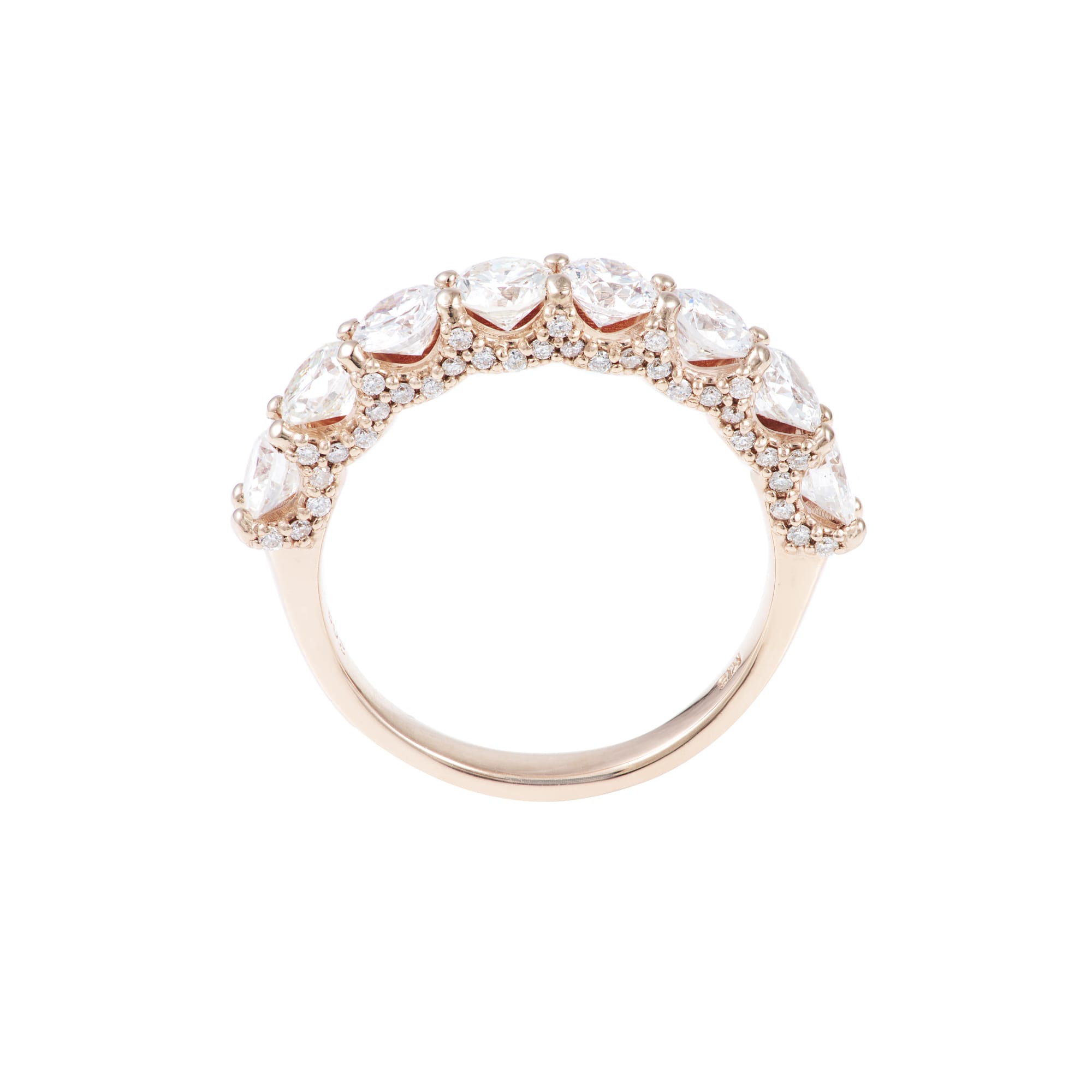 ハーフエタハーフパヴェリング〜0.2ct×8pc｜AYAKO SAKURAI（櫻井 彩子（サクライ アヤコ））公式通販サイト