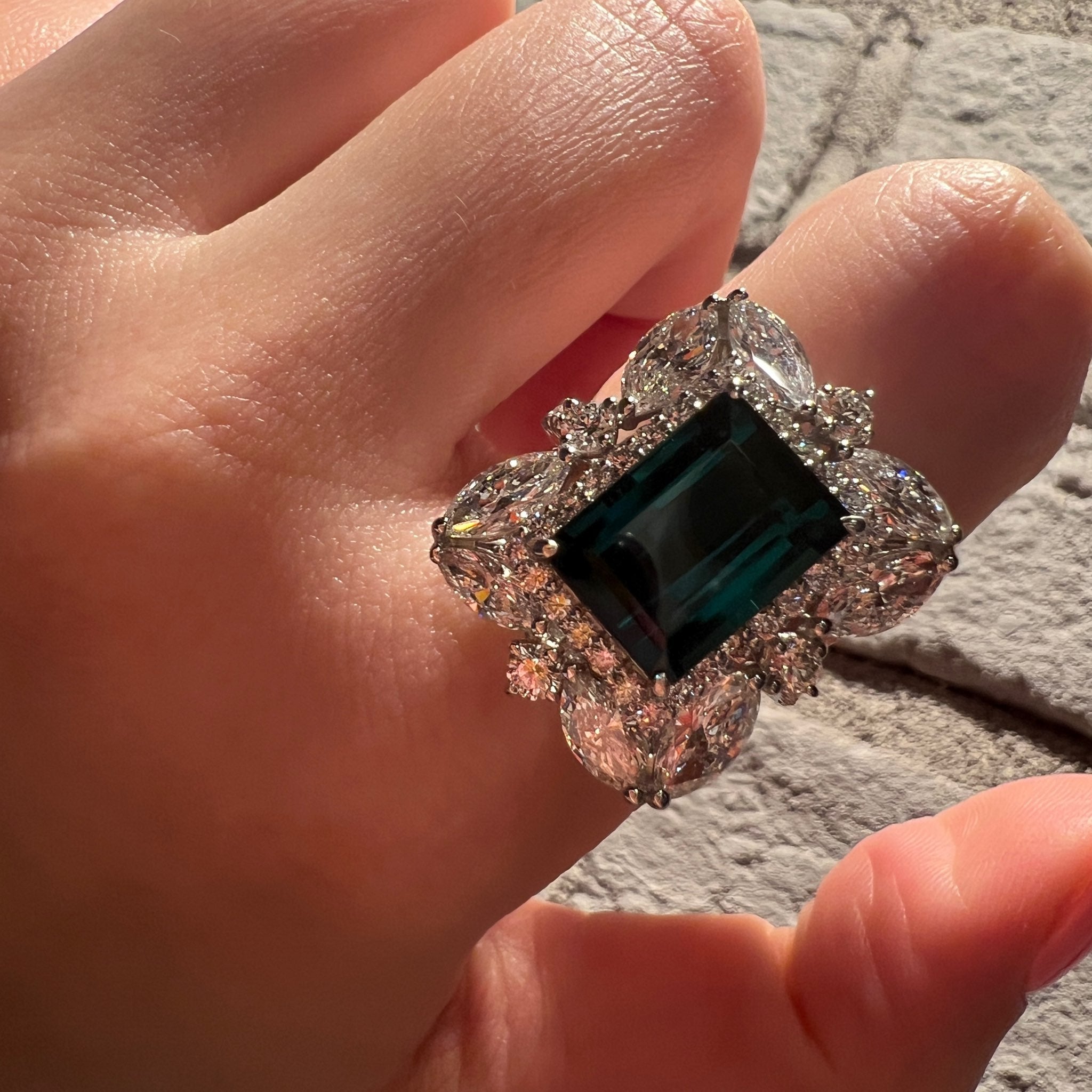 ［アラベスク］リング インディゴトルマリン