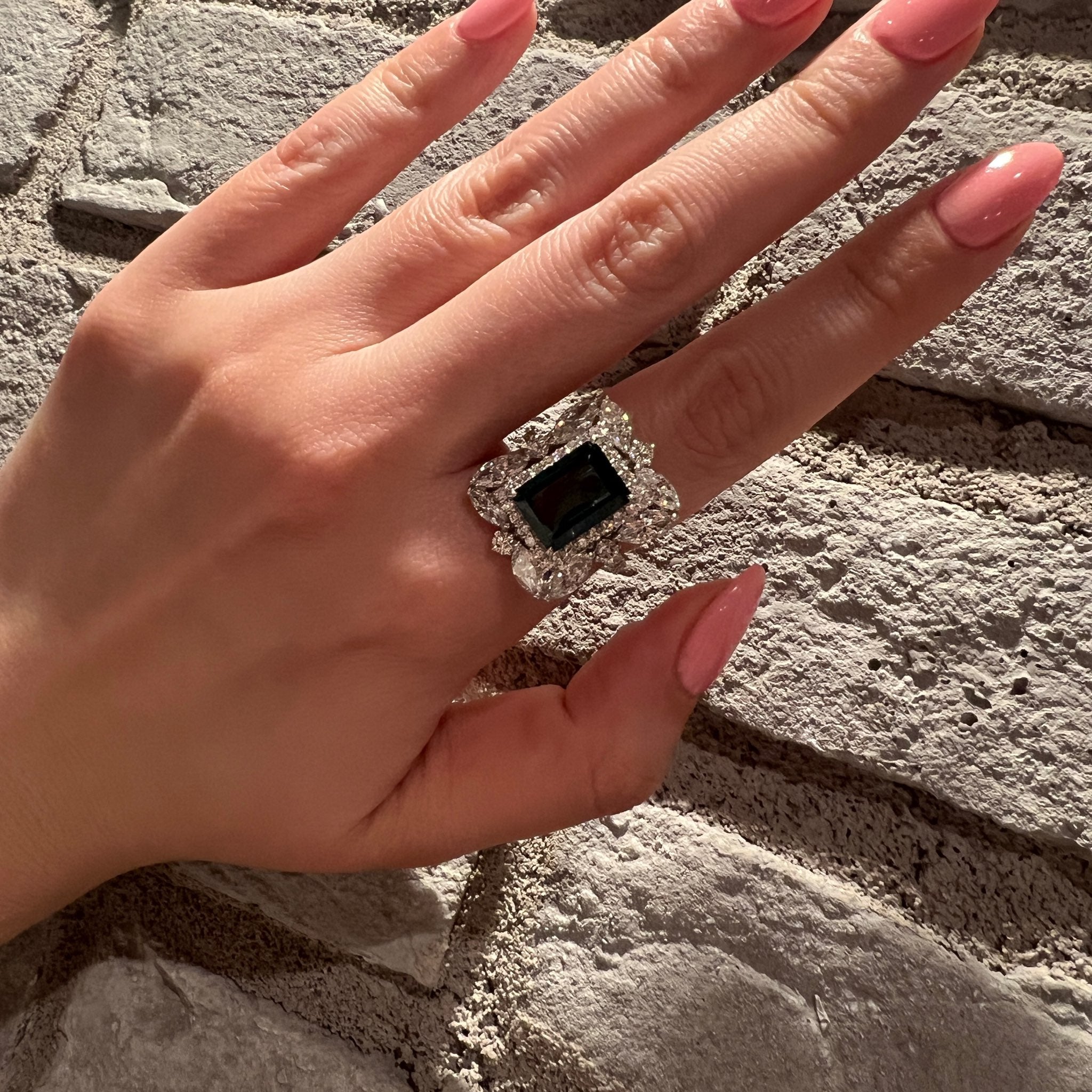 ［アラベスク］リング インディゴトルマリン