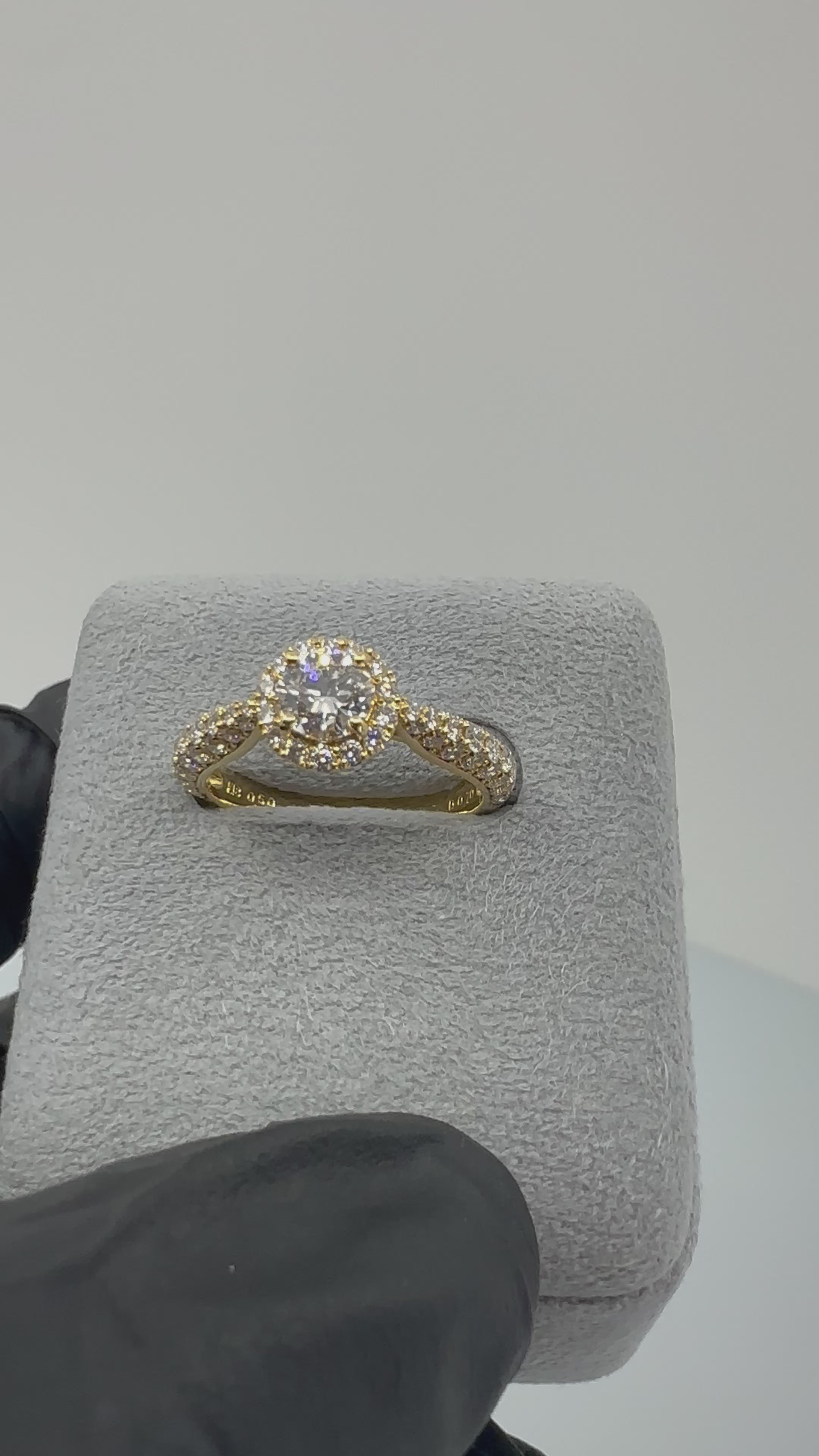 3［一点物/パリの小路］リング ダイヤ0.5ct前後 RO K18YG/PT