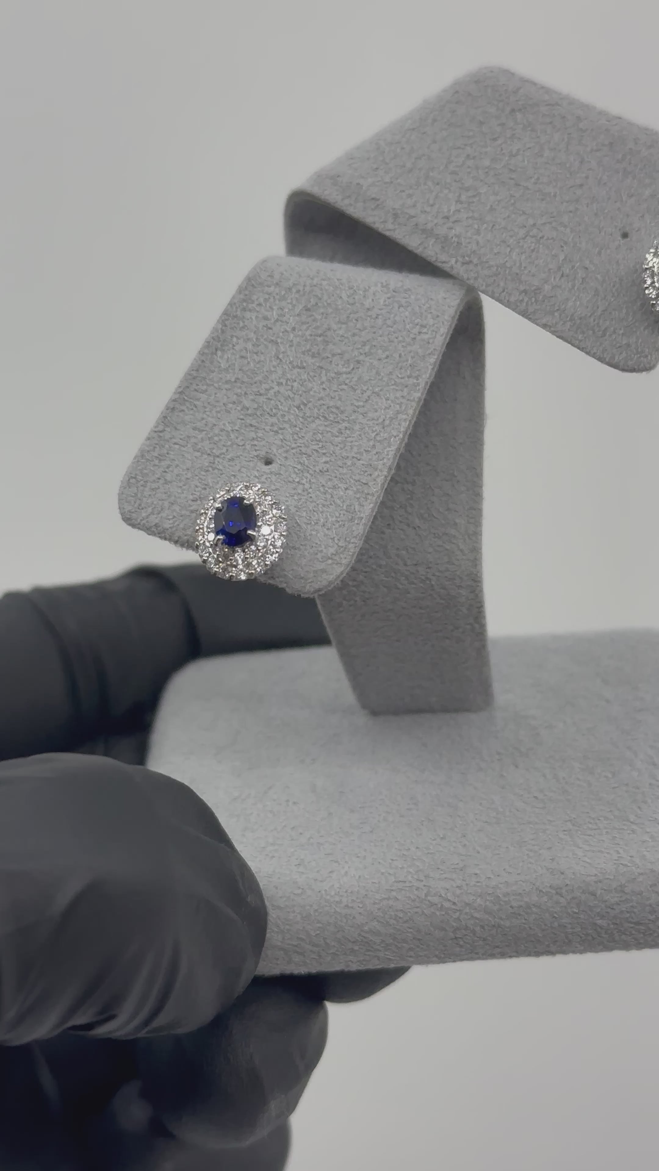 ［一点物］ピアス ロイヤルブルーサファイア 0.4ct前後 OV PT