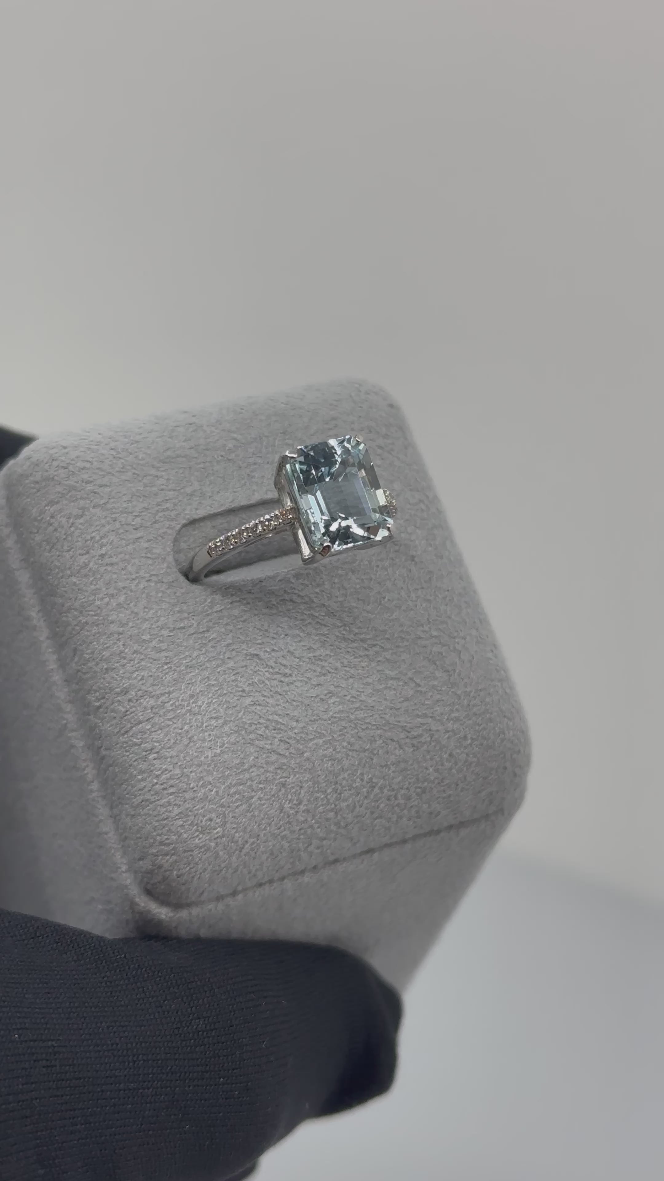 ［フロリナ］リング モルガナイト/アクア/ペリドット 2ct前後 SQ