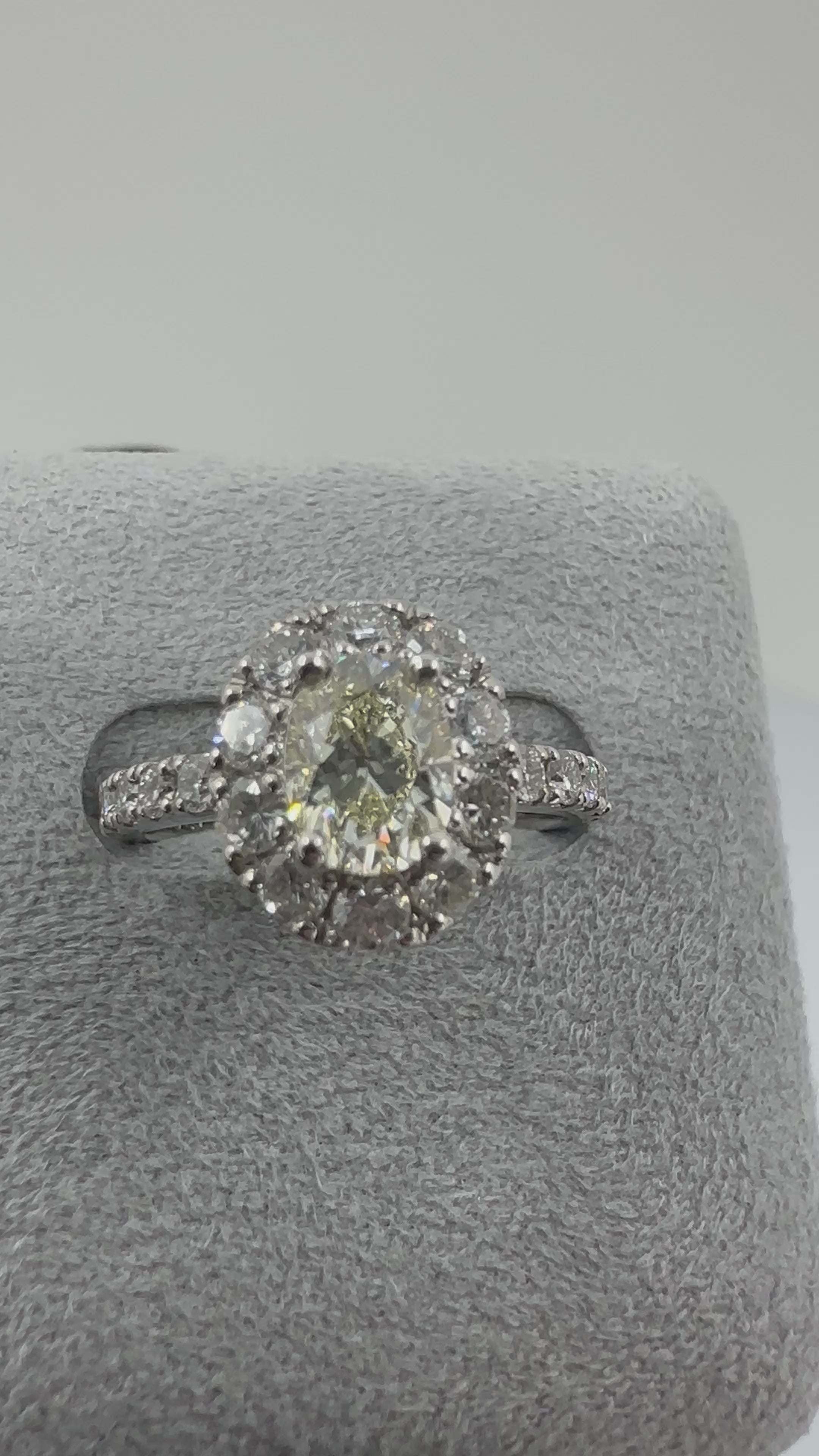 20［一点物］リング ダイヤ 1ct OV PT