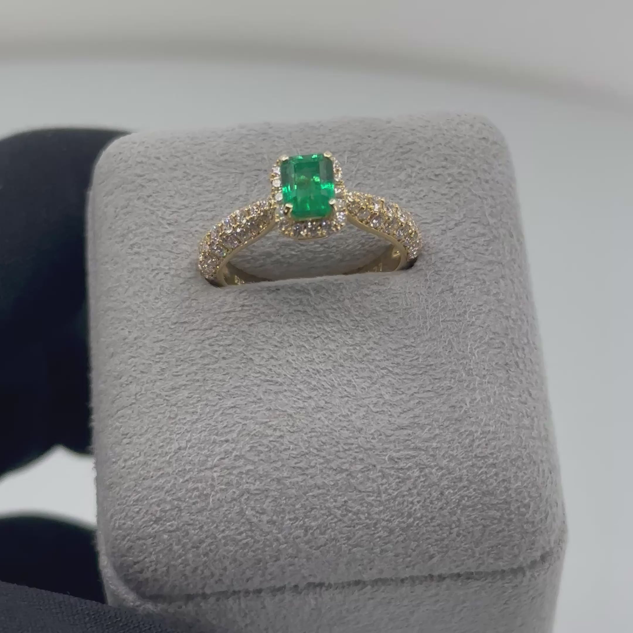 [一点物/パリの小路］リング　エメラルド　