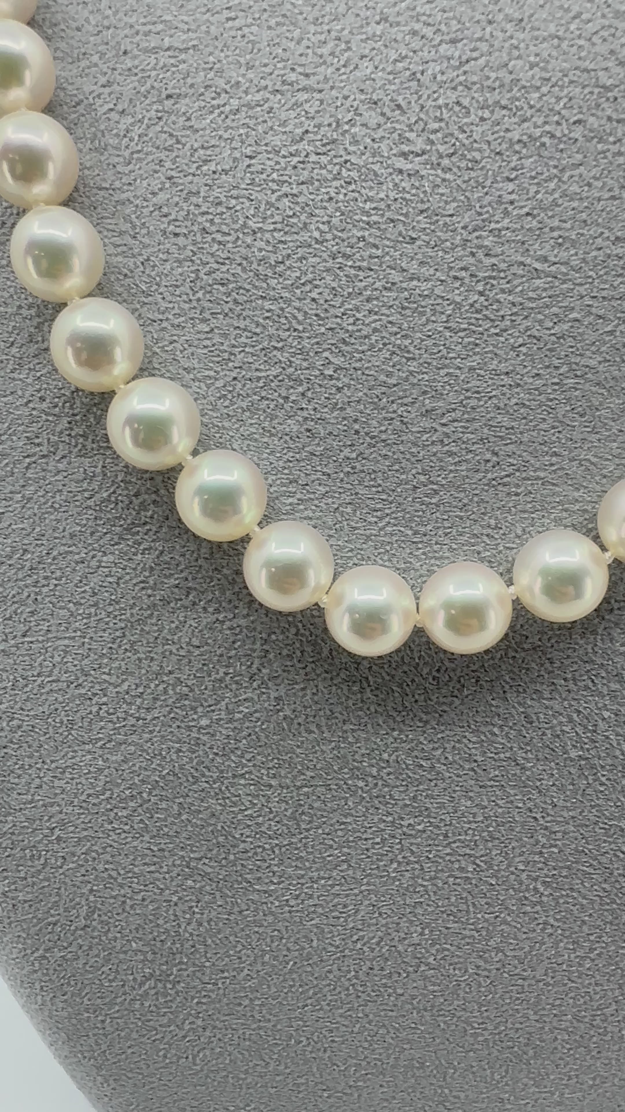 ［クラシックパールネックレス］あこや真珠8−8.5mm