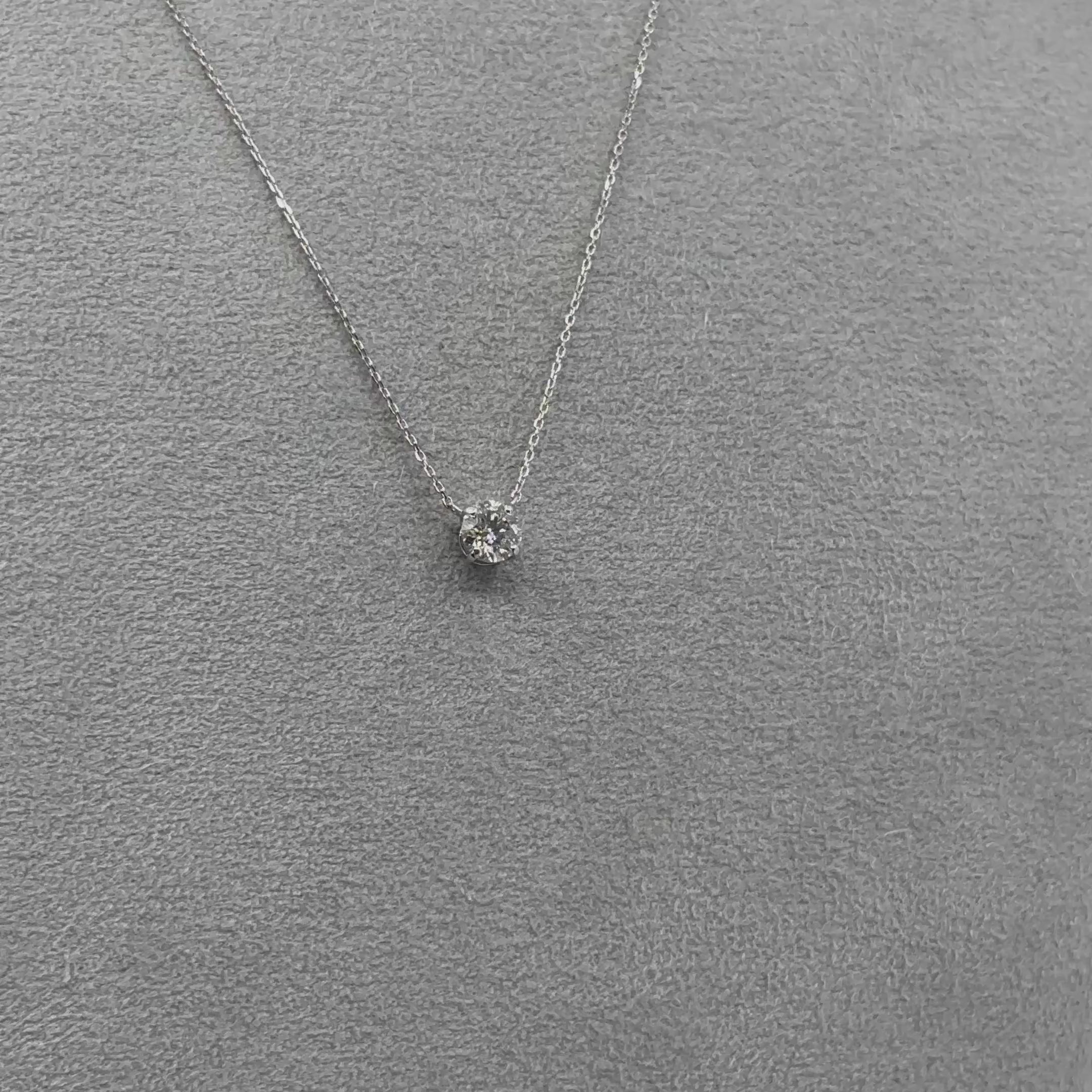 ［ポインターノーマル］ネックレス ダイヤ 中石0.5ct