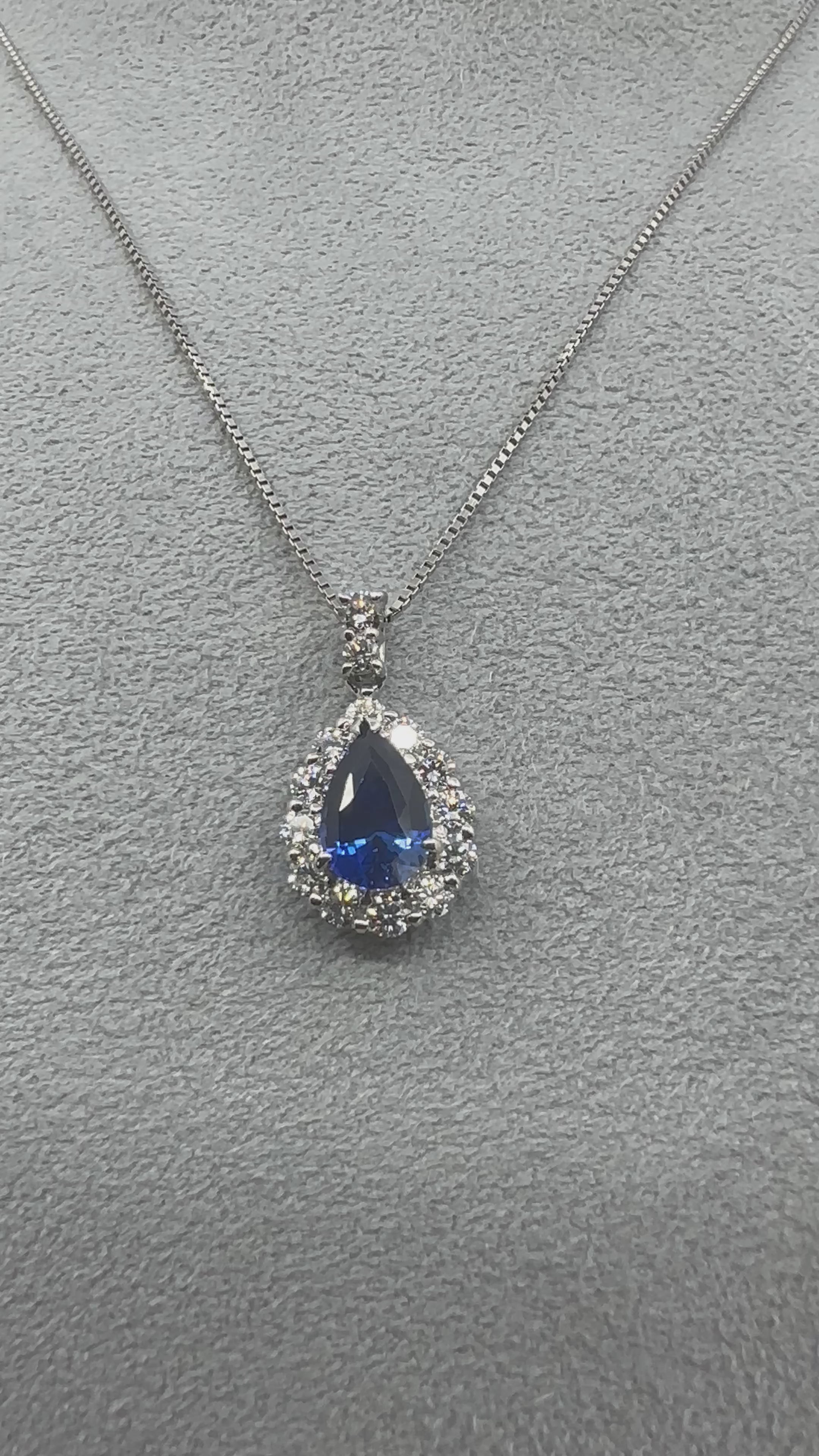 507［一点物］ネックレス  サファイア 1.69ct PS PT