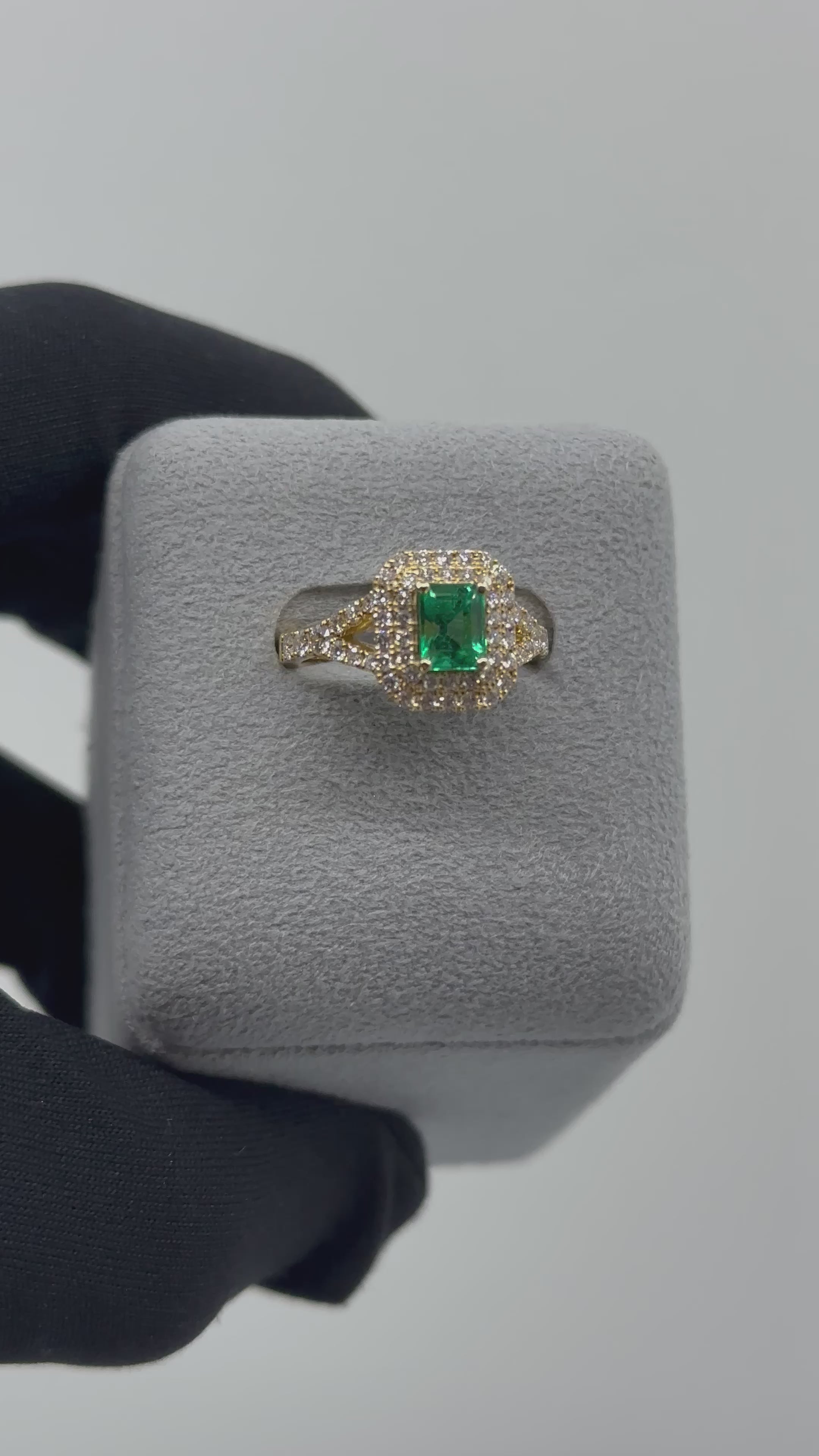 ［一点物］リング  エメラルド  0.8ct  EM YG