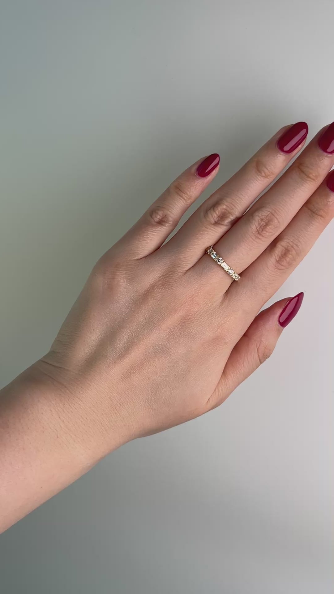 [ノンシャラン］リング ダイヤ 0.8ct RO BG PT K18YG